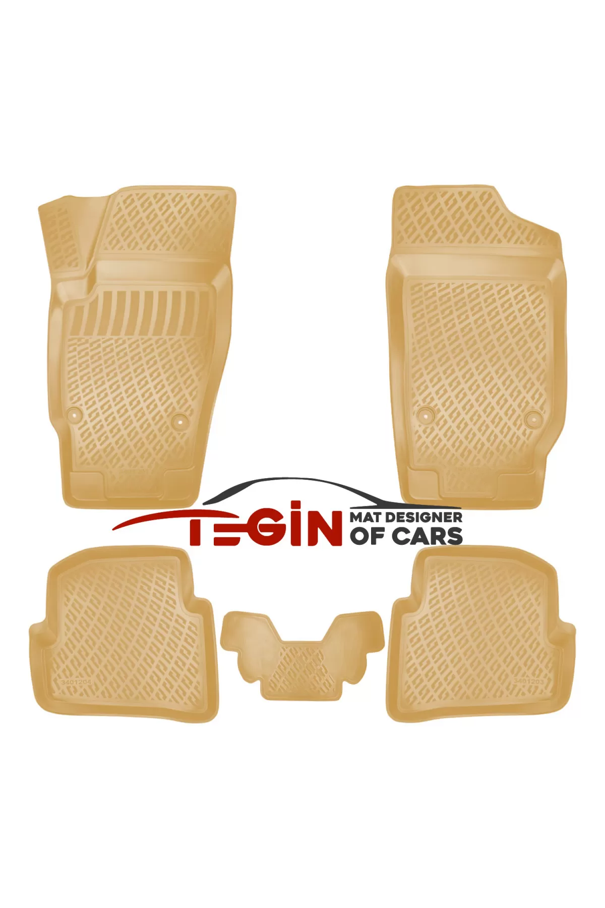 Skoda Fabia Sedan 2000 Bagaj Havuzu + Bej 3D Paspas