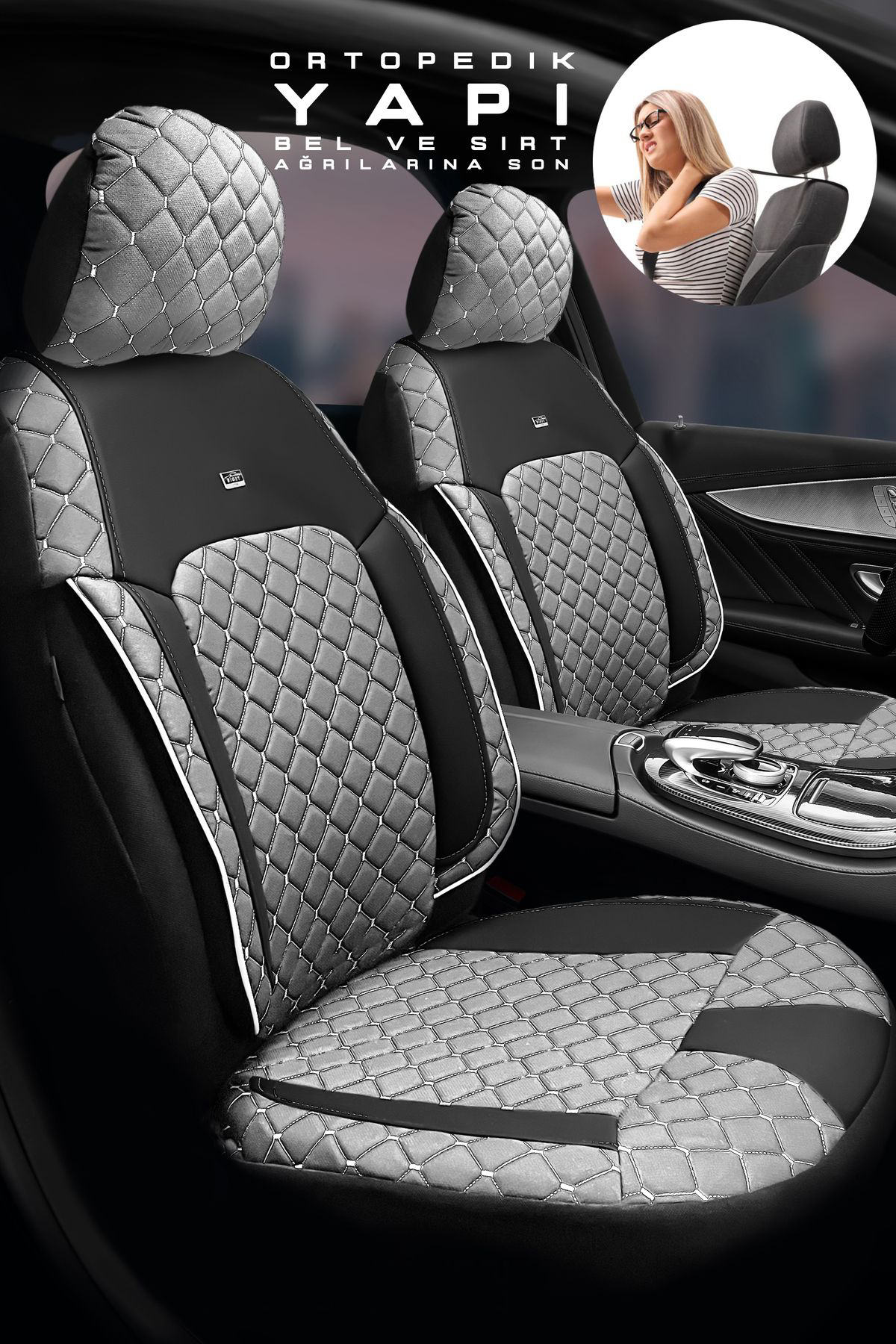 Skoda Kamic Suv 2019 Aracınıza Uyumlu Koltuk Kılıfı Jakar Deri Gr