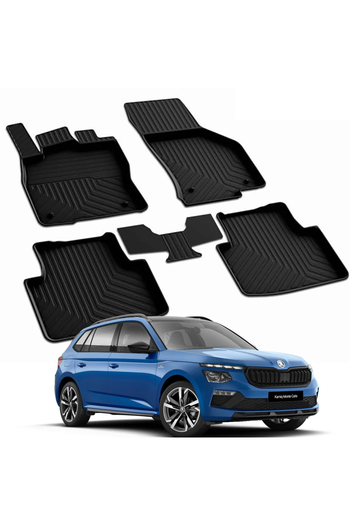 SKODA KAMIQ 2019-2024 Model Yılları İçin Uyumlu Yeo 4D Havuzlu Paspas Takımı Fiyatı, Yorumları ve Özellikleri