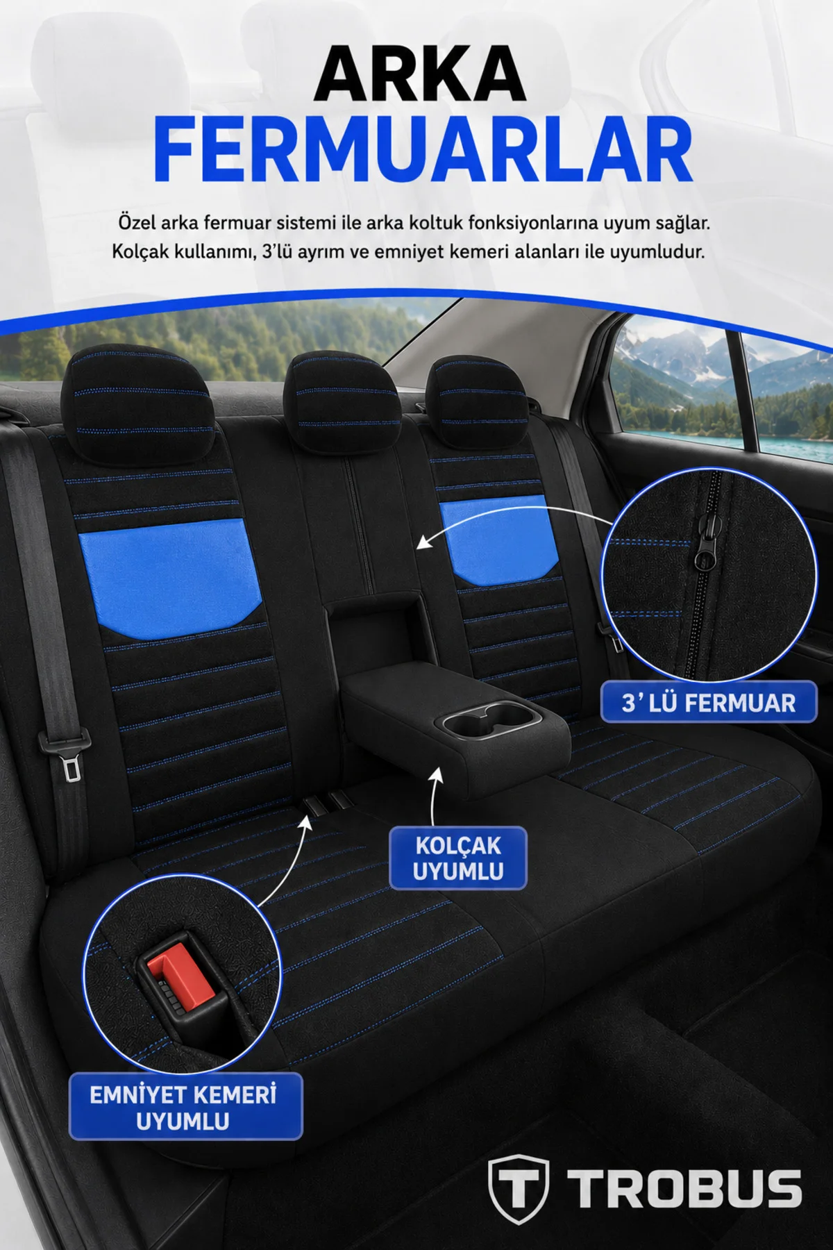Skoda Kamiq 2019 Sonrası Uyumlu Veyron Serisi Siyah Sarı Tay Tüyü Koltuk Kılıfı