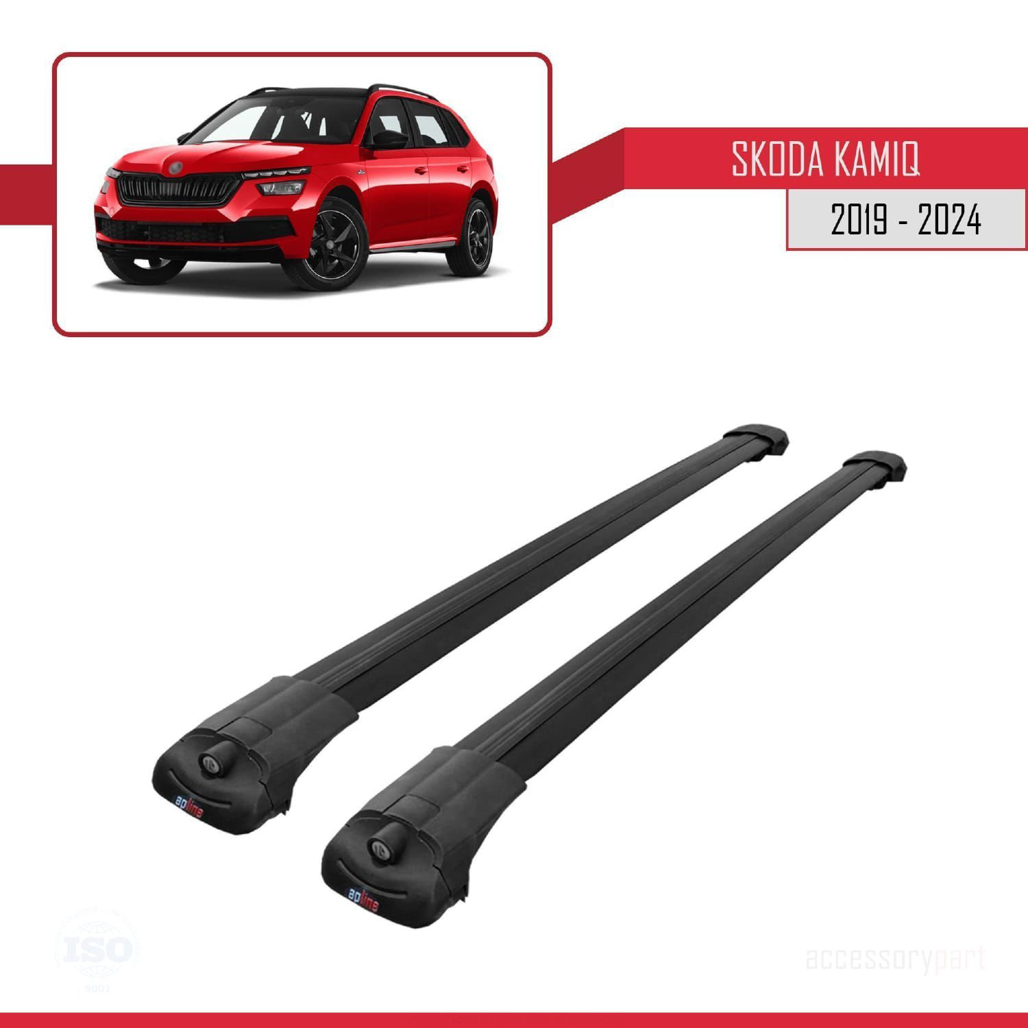 Skoda Kamiq 2019 ve Sonrası ile uyumlu ACE-1 Ara Atkı Tavan Barı 