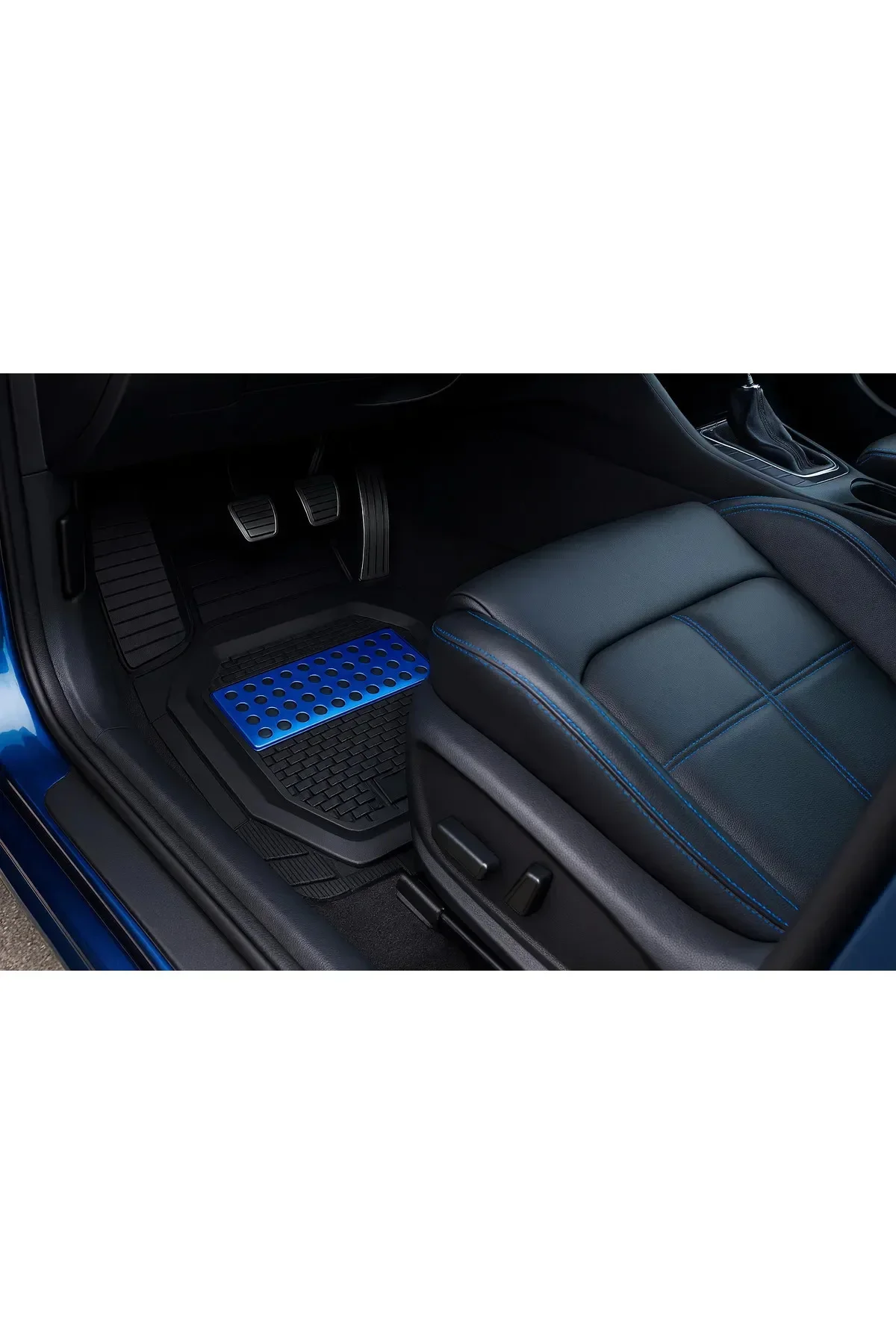 Skoda Karoq 2017 UYUMLU HAVUZLU ÜNIVERSAL YENİ NESİL PLUS PASPAS SİYAH - MAVİ
