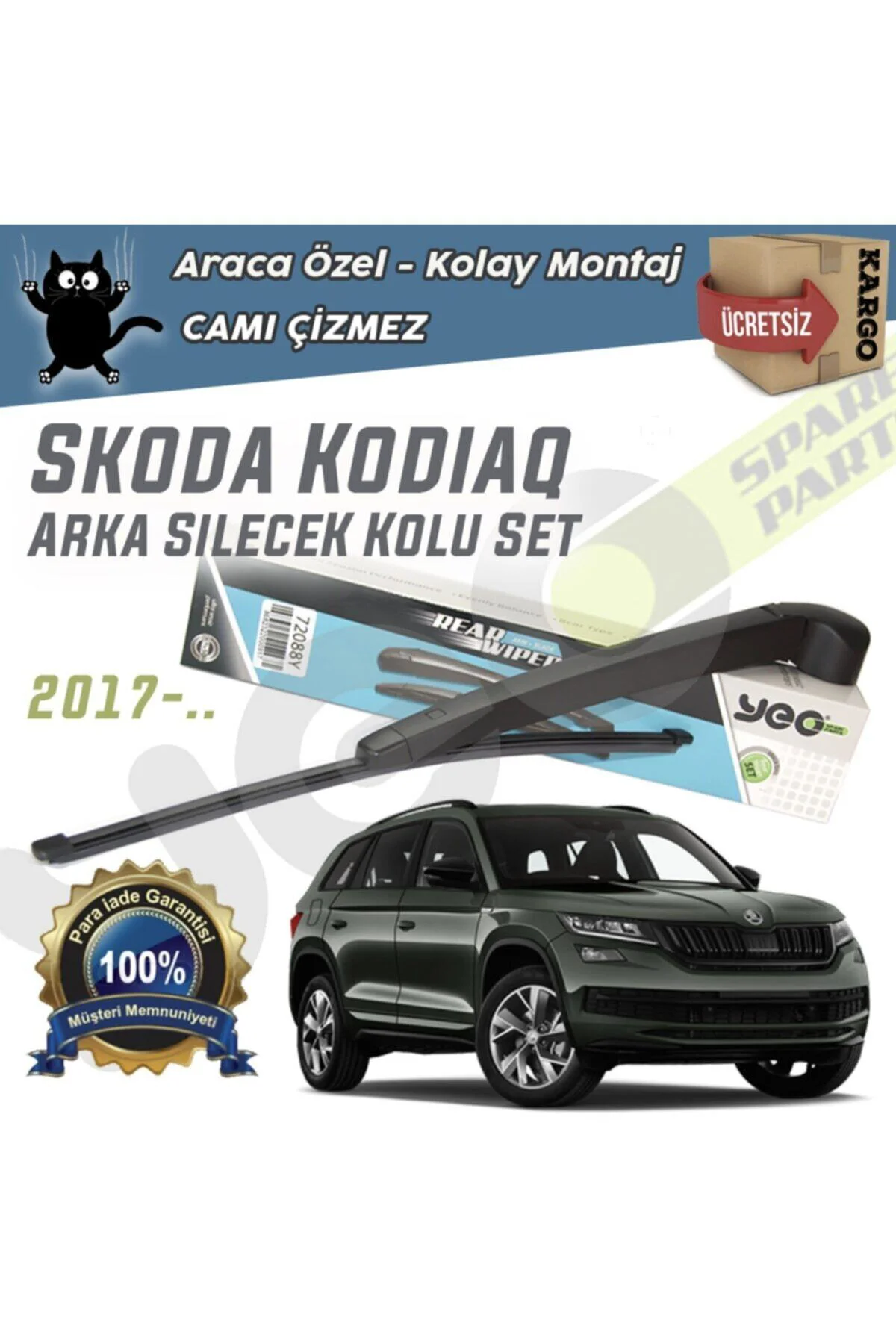 Skoda Kodiak Arka Silecek Kolu Set 2017-..