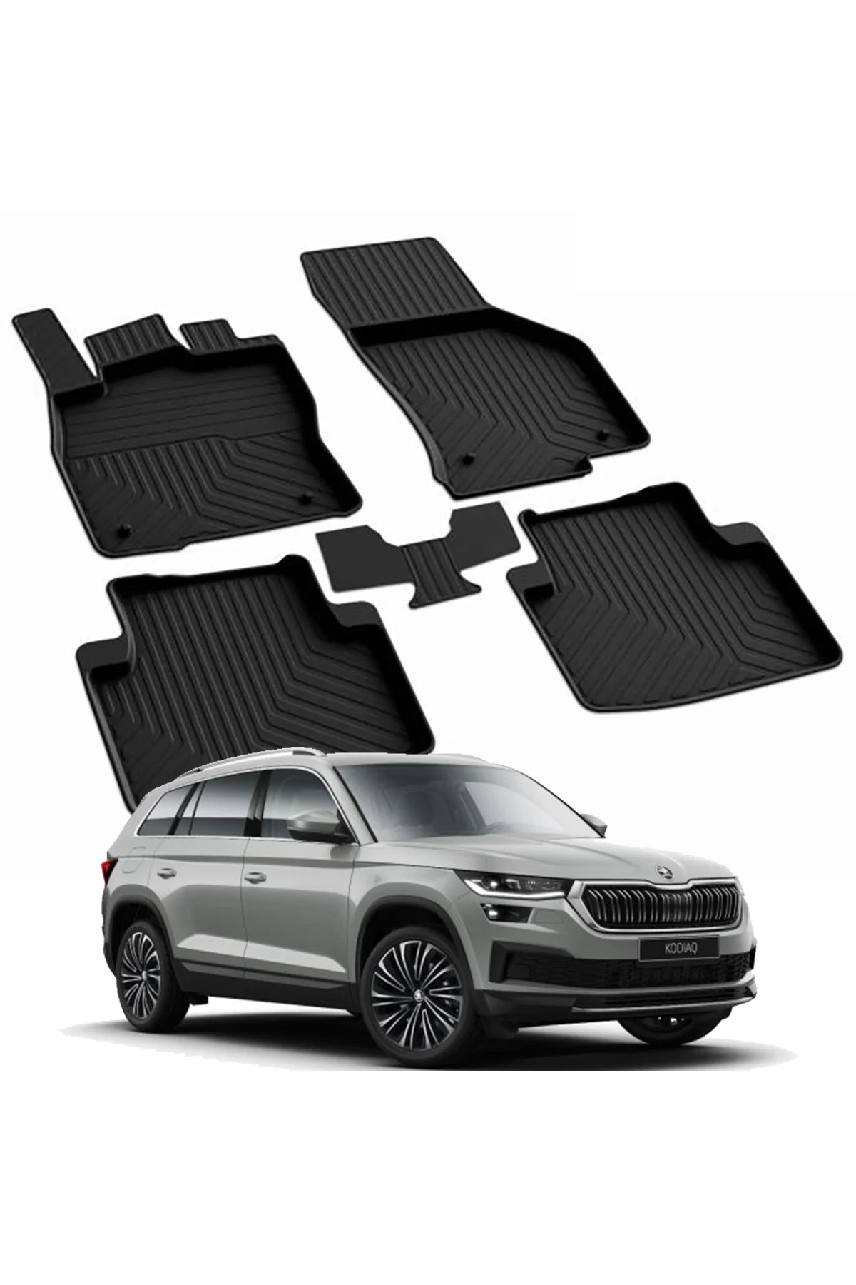 SKODA KODIAQ 2017-2024 Model Yılları İçin Uyumlu Yeo 4D Havuzlu Paspas Takımı Fiyatı, Yorumları ve Özellikleri