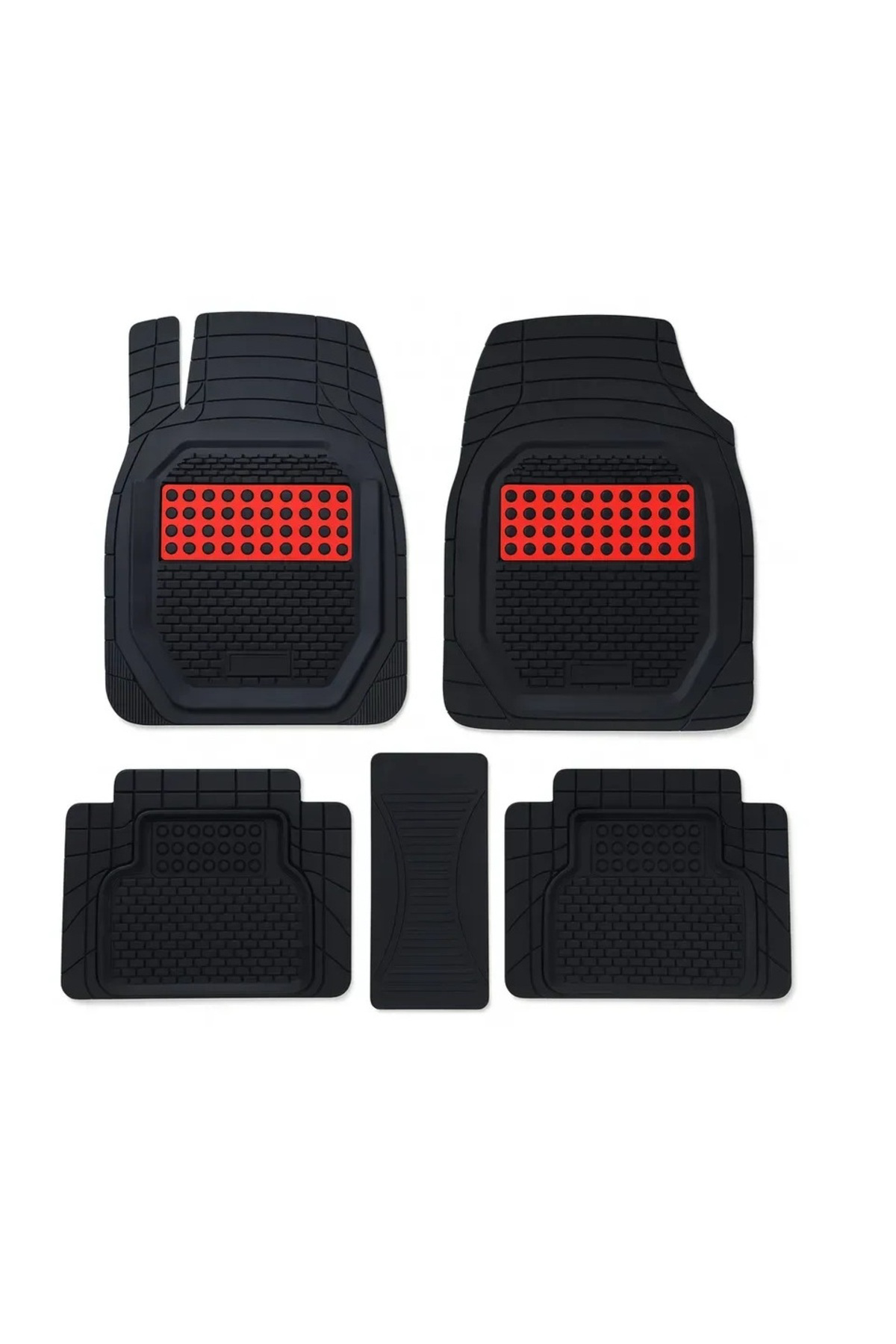 Skoda Kodiaq 2022 UYUMLU HAVUZLU ÜNIVERSAL YENİ NESİL PLUS PASPAS SİYAH - KIRMIZI