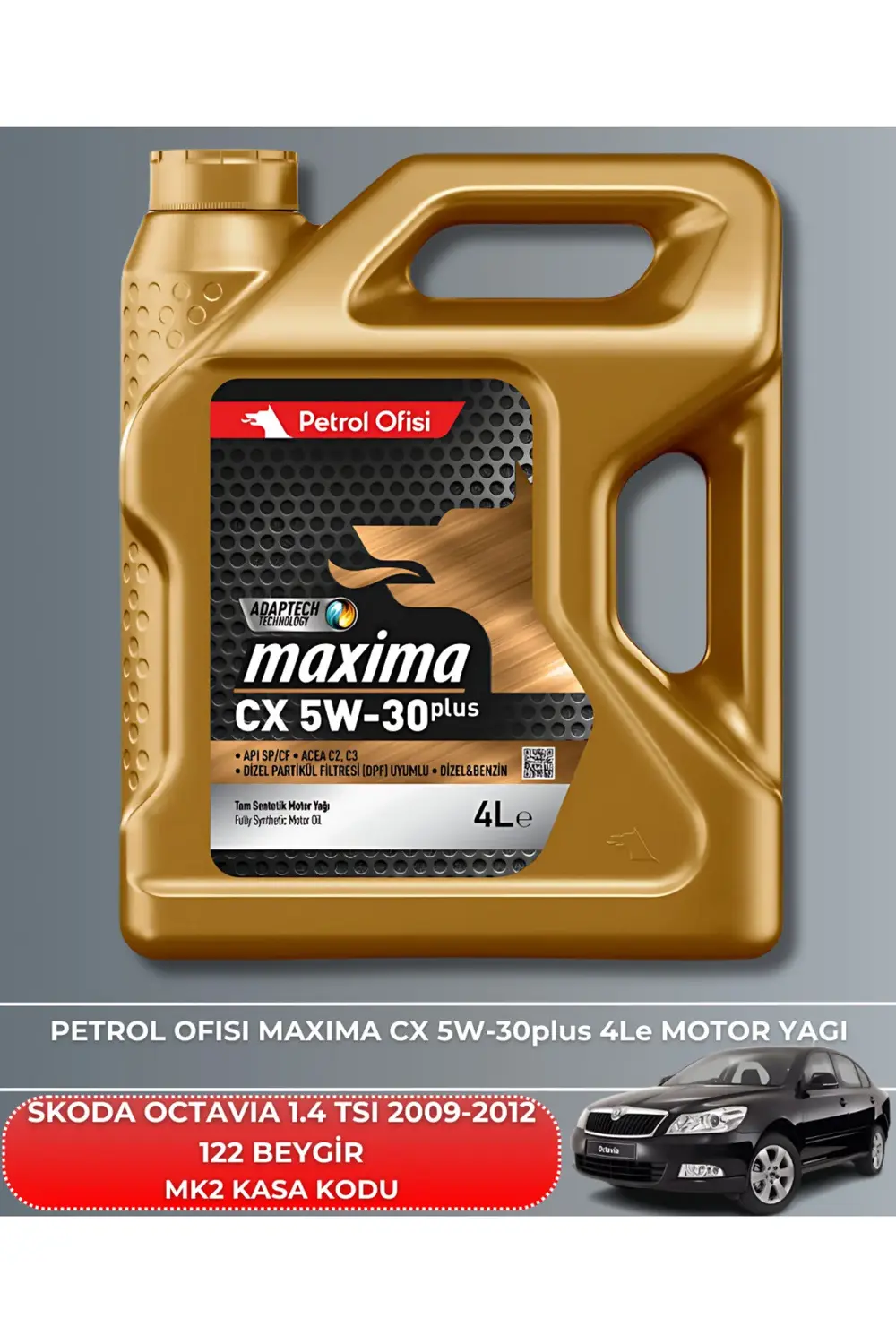 SKODA OCTAVIA 1.4 TSI 2009-2010-2011-2012 122 BEYGİR FİLTRE - YAĞ