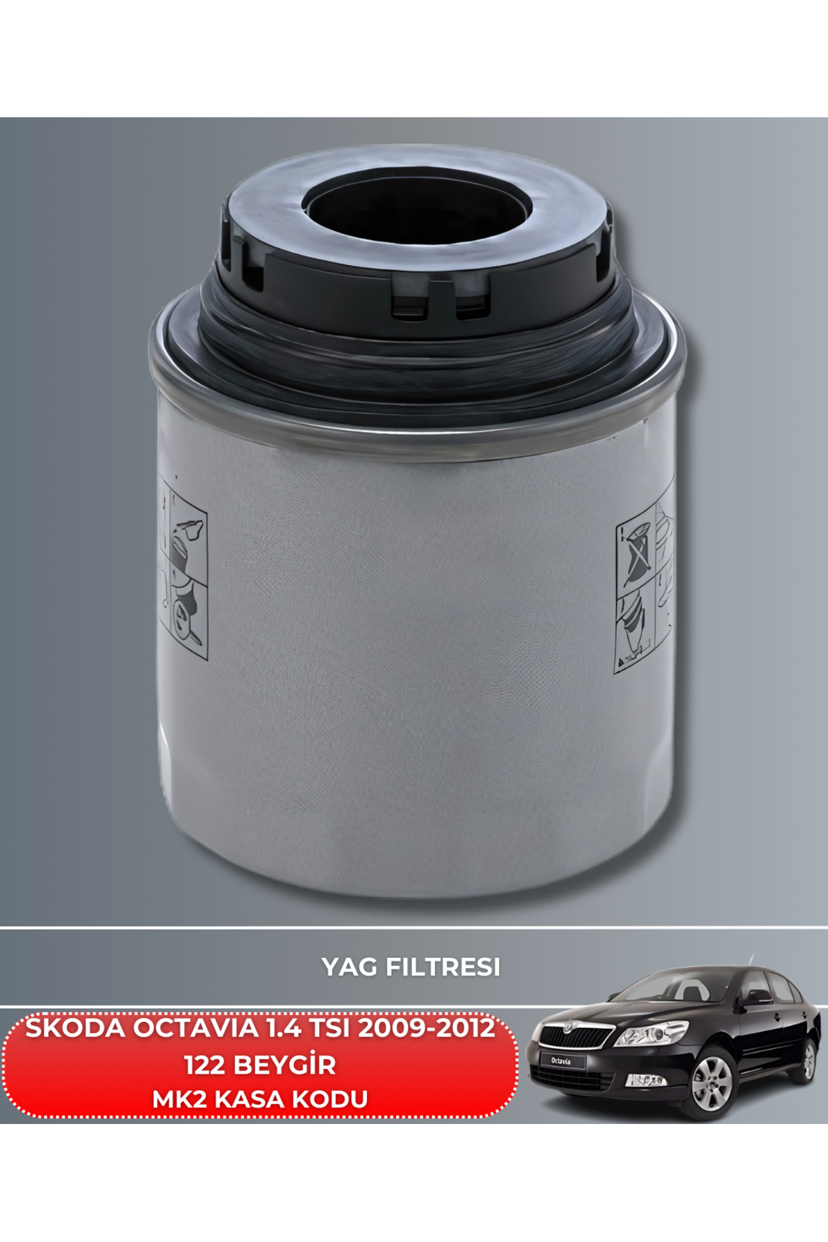 Petrol Ofisi Skoda Octavia 1.4 Tsi 2009-2010-2011-2012 122 Beygir Filtre - Yağ