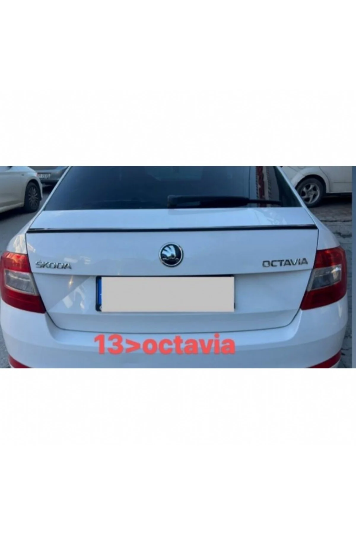SKODA OCTAVİA 2013- MODEL ASTARLI PLASTİK SPOİLER