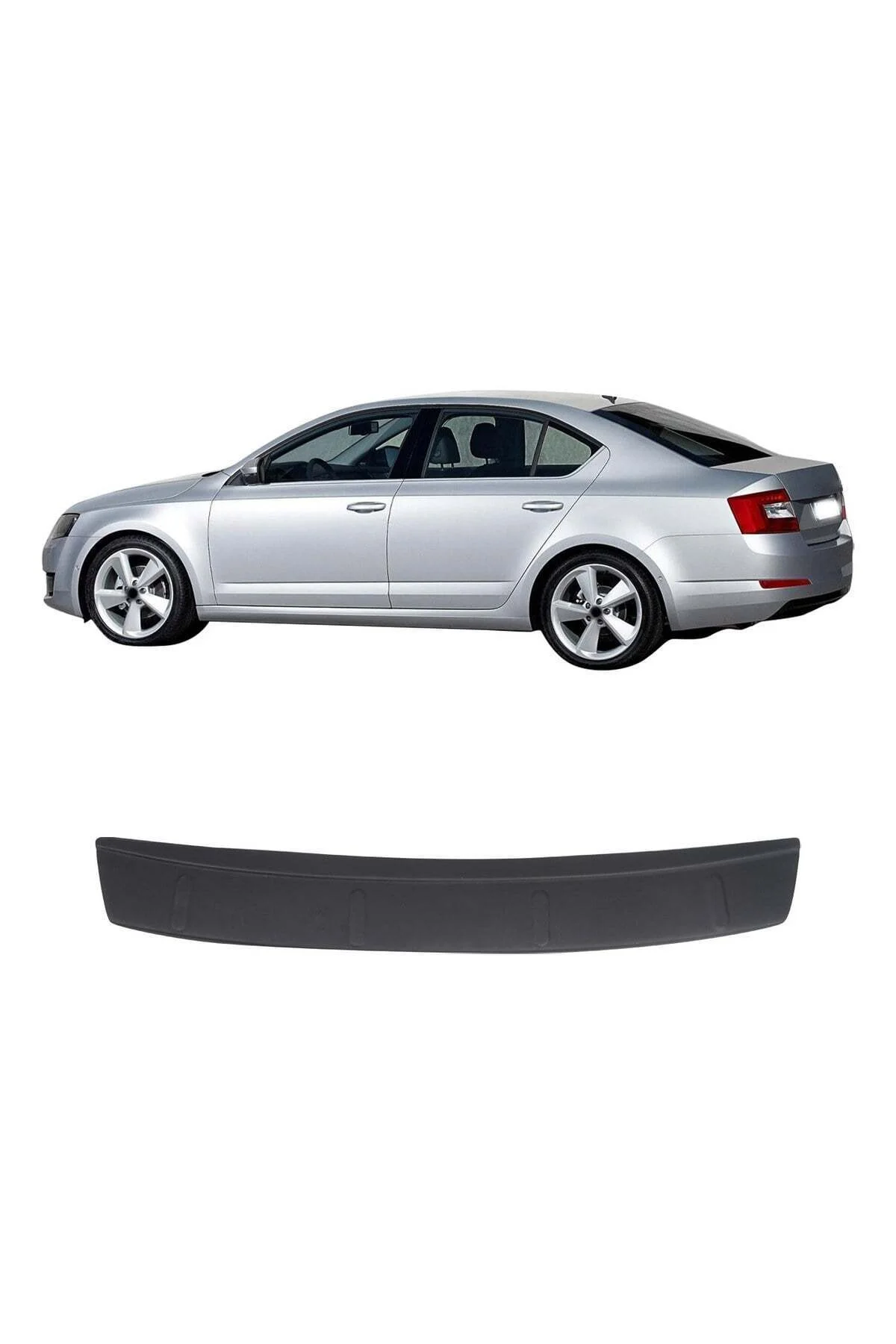 Skoda Octavia 3 2013-2019 Uyumlu Arka Tampon Eşiği Koruma ABS Parlak Siyah Skoda Octavia 3 2013-2019 Uyumlu Arka Tampon Eşiği Koruma ABS Parlak Siyah - Görsel 2