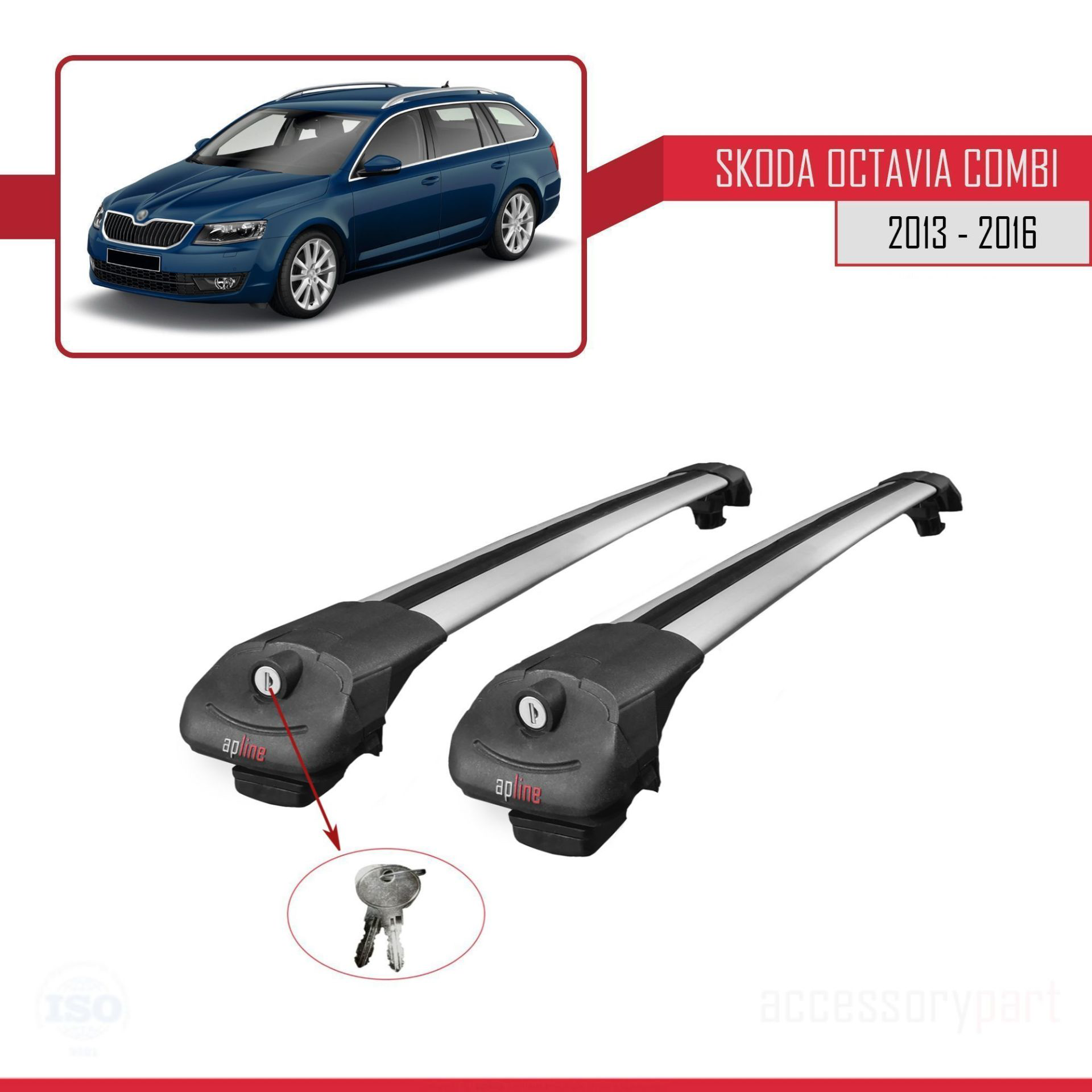 Skoda Octavia COMBI 2013-2016 Arası ile uyumlu ACE-1 Ara Atkı Tav