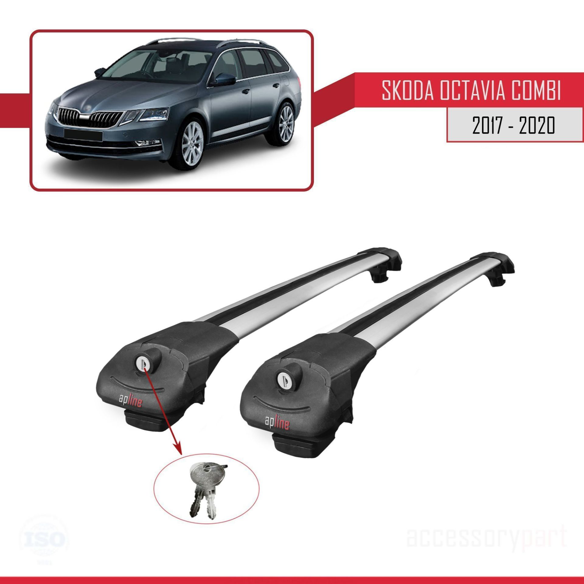 Skoda Octavia COMBİ 2017-2020 Arası ile uyumlu ACE-1 Ara Atkı Tav