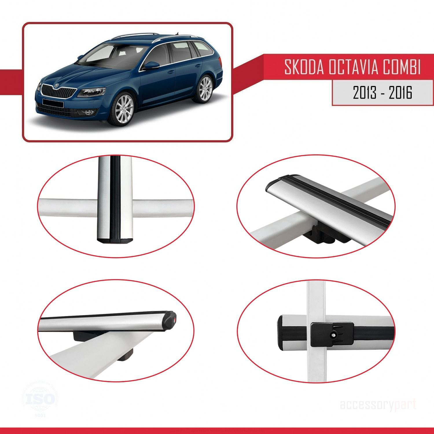 Skoda Octavia COMBI 2013-2016 Arası ile uyumlu Basic Model Ara At
