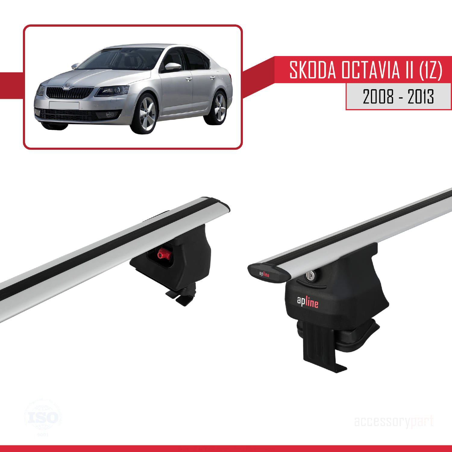 Skoda Octavia II (1Z) 2008-2013 Arası ile uyumlu ACE-4 Ara Atkı T Skoda Octavia II (1Z) 2008-2013 Arası ile uyumlu ACE-4 Ara Atkı T