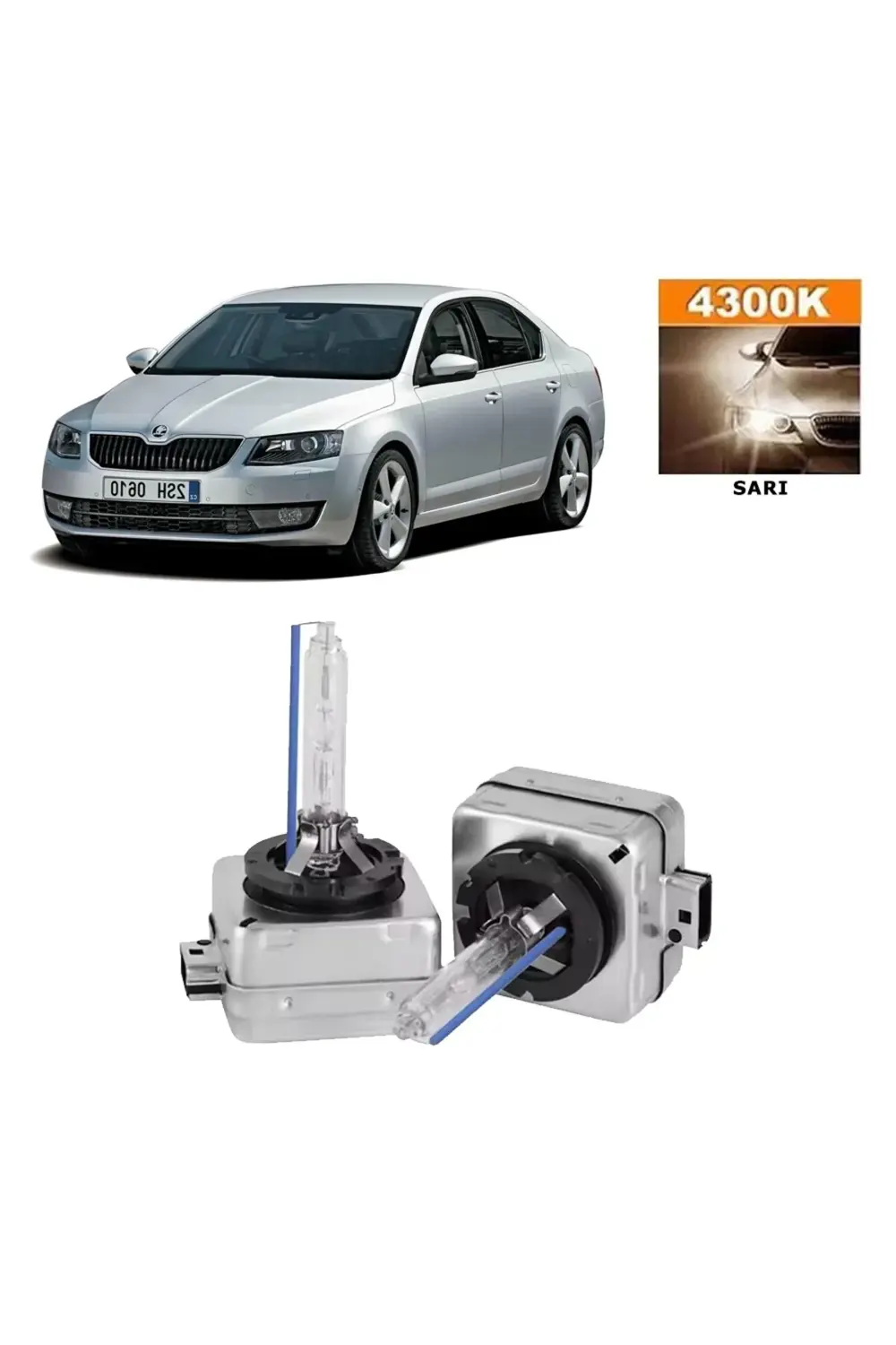 Skoda Octavia Iıı 2013-2015 D3s / D3r 4300k Sarı Hıd Xenon Ampul Skoda Octavia Iıı 2013-2015 D3s / D3r 4300k Sarı Hıd Xenon Ampul