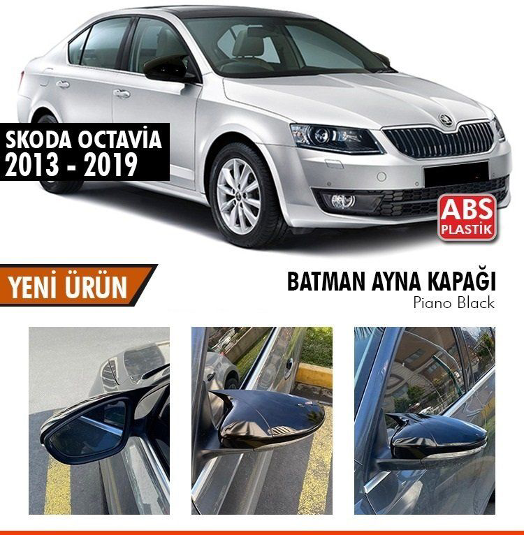 Skoda Octavia Uyumlu (2013-2019) Batman Yarasa Ayna Kapağı (Parla
