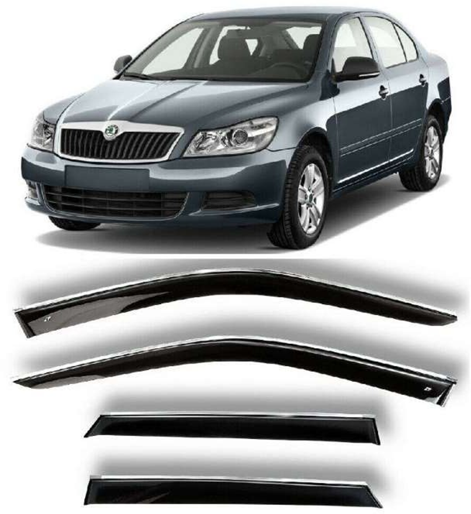 Drs Tuning Skoda Octavia Uyumlu 2004 2012 Kromlu Cam Rüzgarlığı Parça