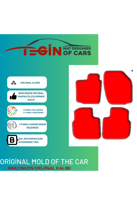 Skoda Rapid 2012 + Prime Siyah Halı Mavi Kenar Halı Paspas