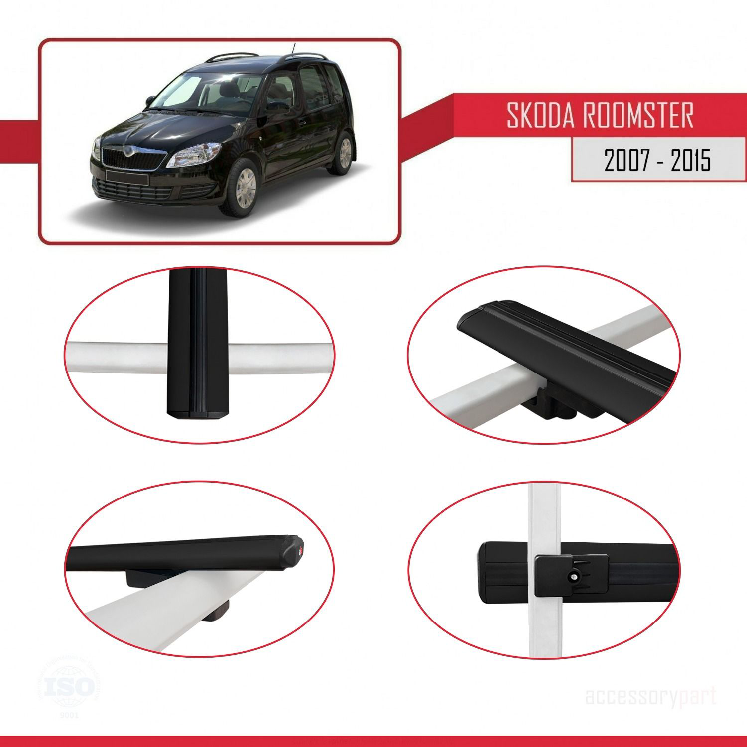 Skoda Roomster 2007-2015 Arası ile uyumlu Basic Model Ara Atkı Ta