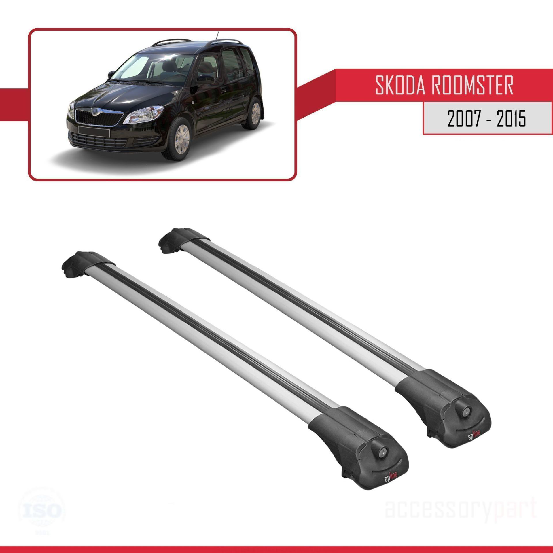 Skoda Roomster 2007-2015 Arası ile uyumlu ACE-1 Ara Atkı Tavan Ba