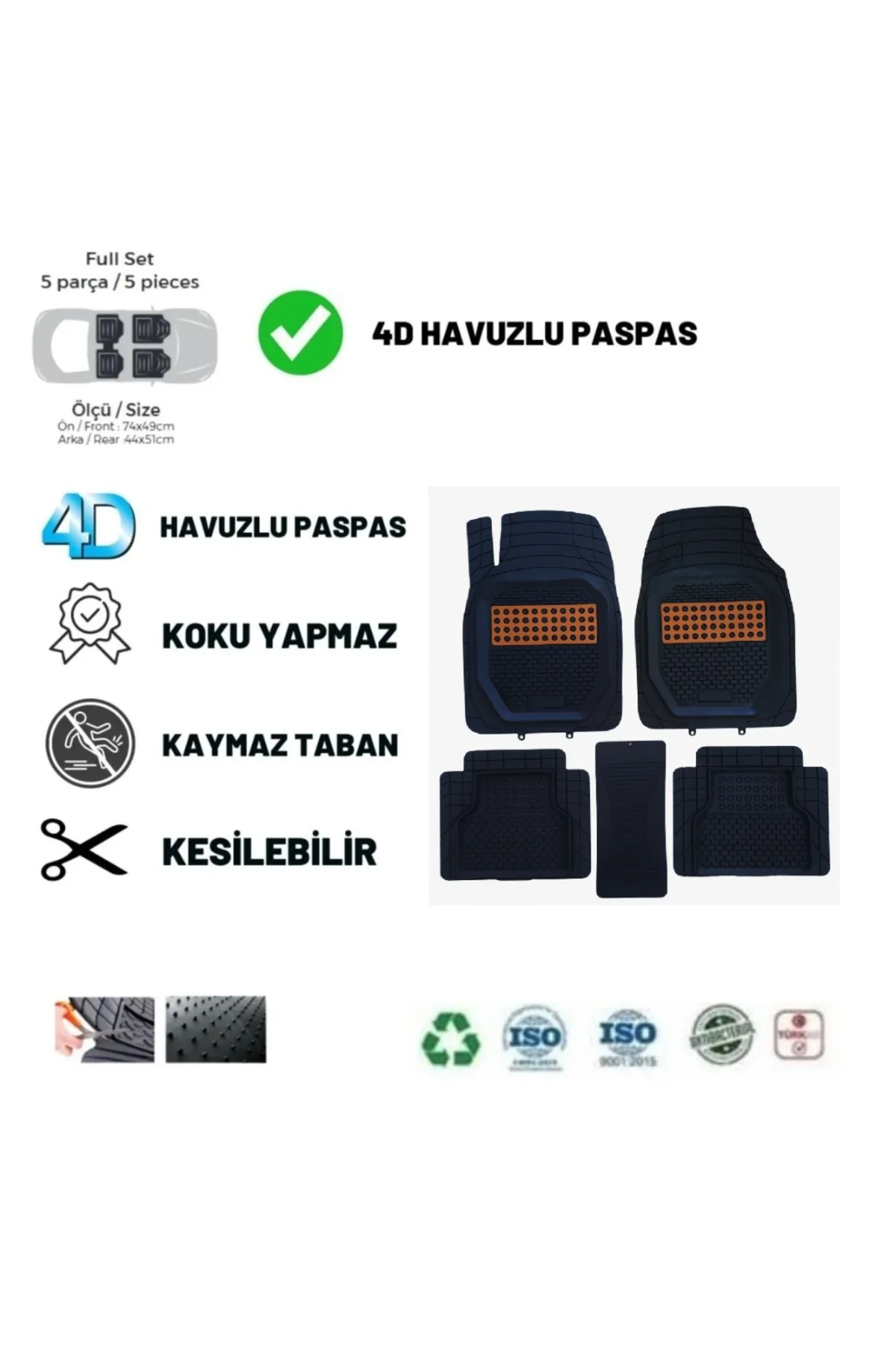 Skoda Super B 2019 HAVUZLU ÜNİVERSAL AHŞAP DESENLİ ERGONOMIC DESIGN OTO PASPAS