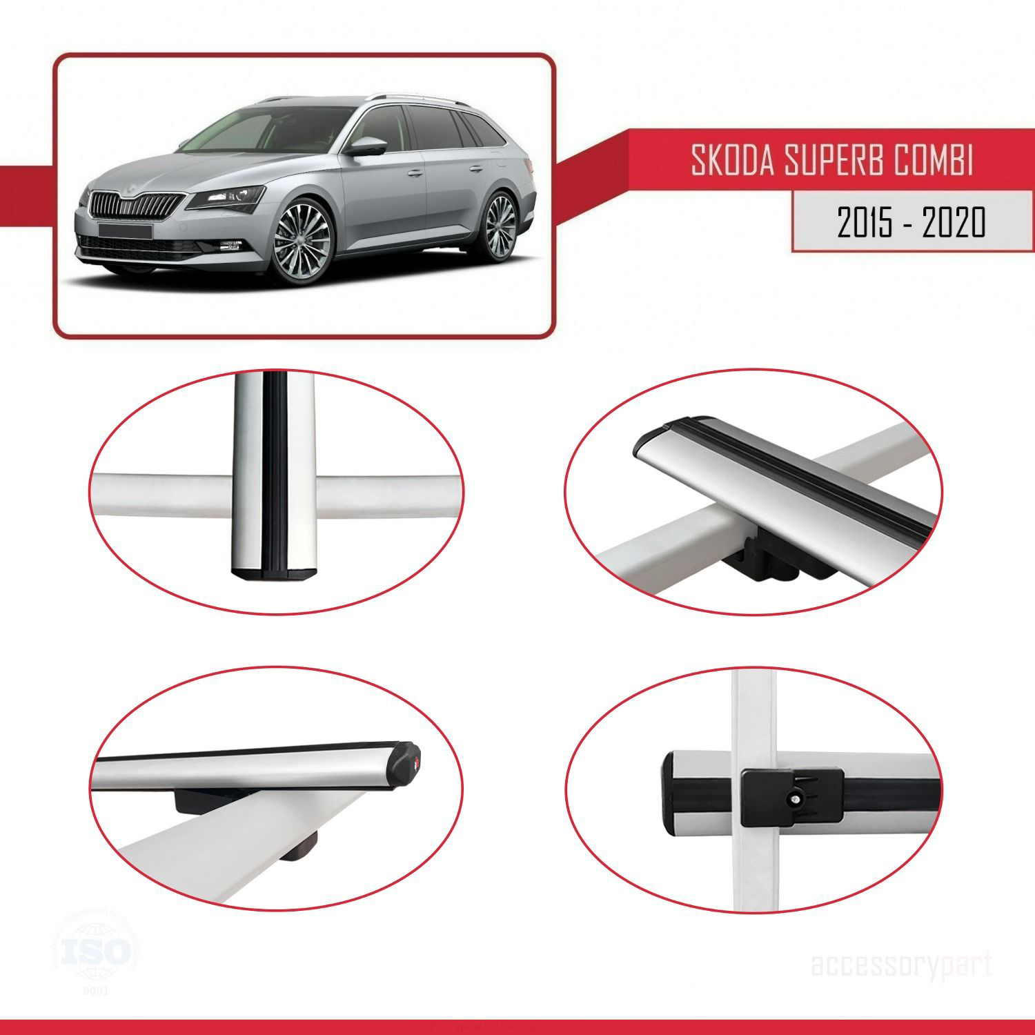 Skoda SuperB COMBI 2015-2020 Arası ile uyumlu Basic Model Ara Atk