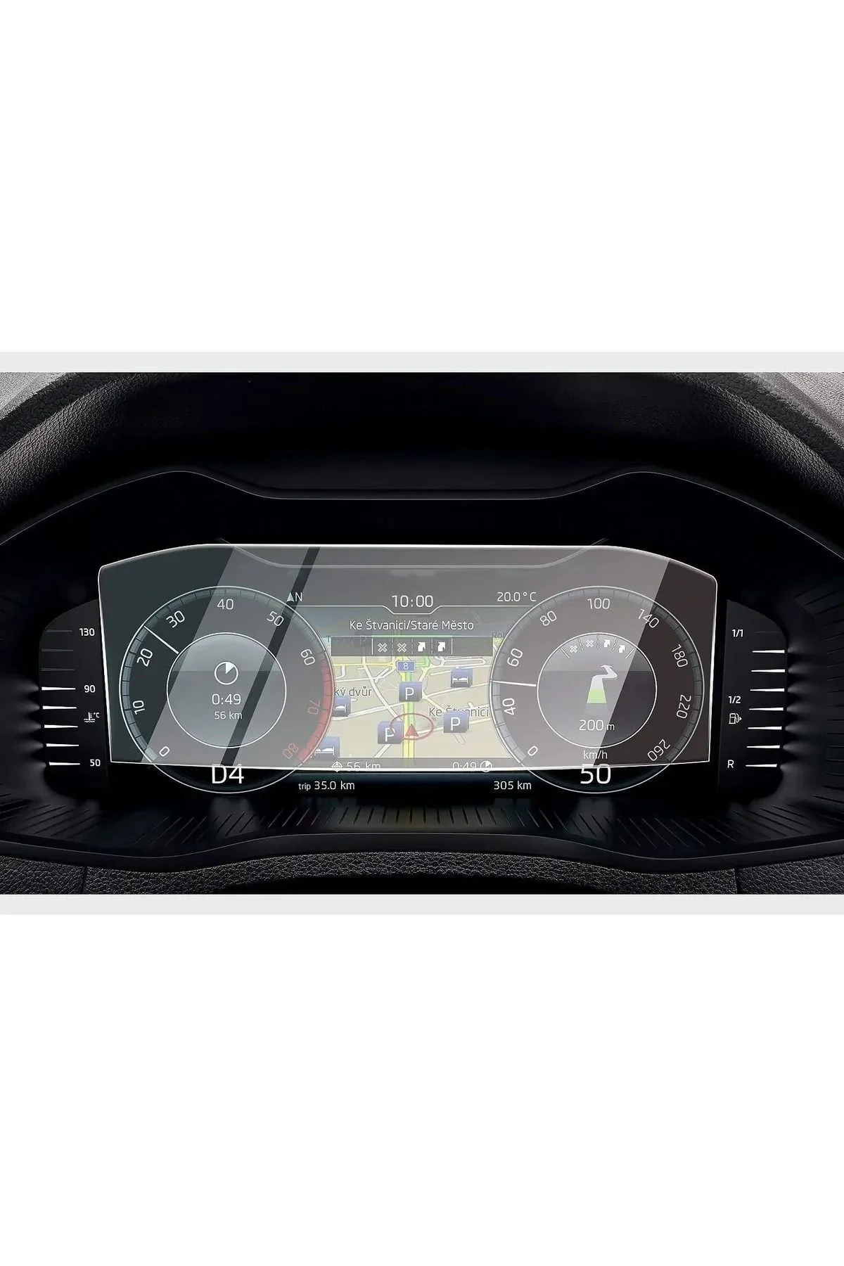 Skoda Superb Dijital Gösterge Nano Ekran Koruyucu Film