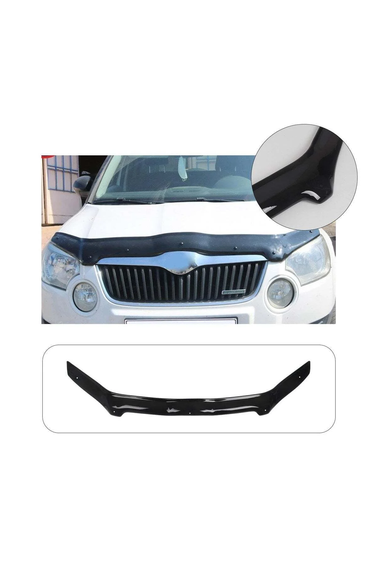 Skoda Yeti 2009-2013 Uyumlu Kaput Rüzgarlığı Ön Kaput Koruma ABS Parlak Siyah Skoda Yeti 2009-2013 Uyumlu Kaput Rüzgarlığı Ön Kaput Koruma ABS Parlak Siyah