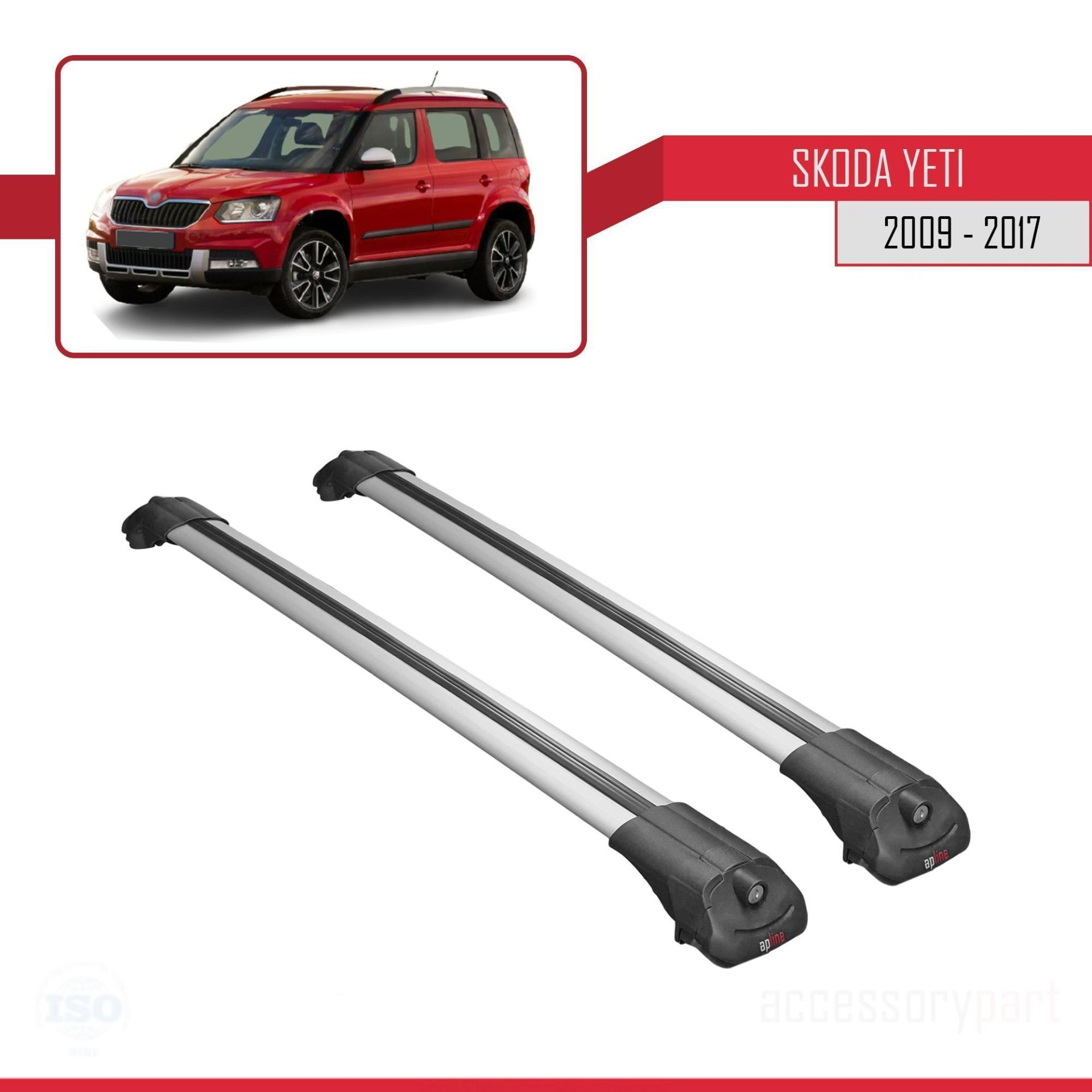 Skoda Yeti 2009-2017 Arası ile uyumlu ACE-1 Ara Atkı Tavan Barı G