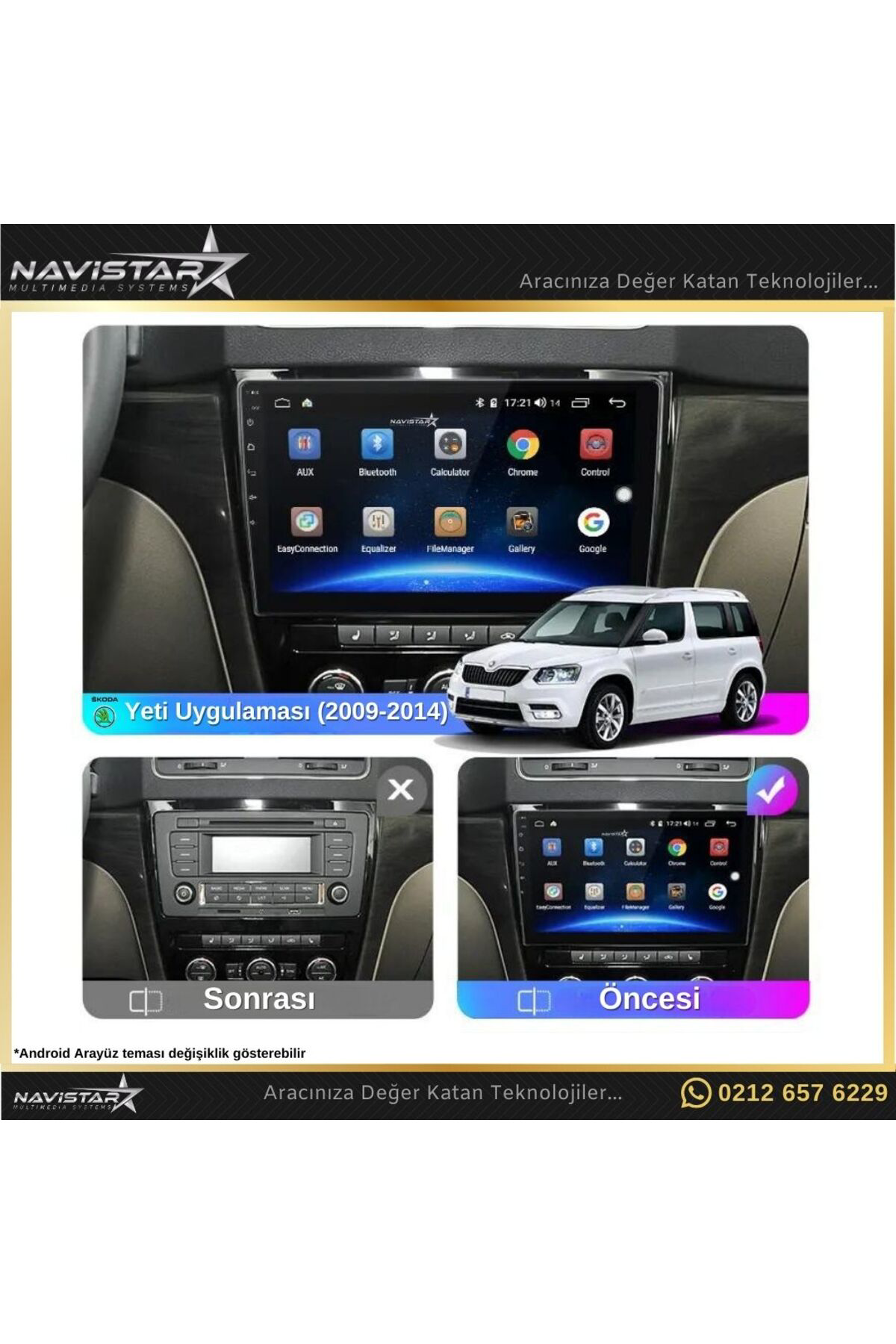 Skoda Yeti 4gb 64gb 2009-2014 Model Android 13 Kablosuz Carplay Navigasyon Multimedya Sistemi Skoda Yeti 4gb 64gb 2009-2014 Model Android 13 Kablosuz Carplay Navigasyon Multimedya Sistemi