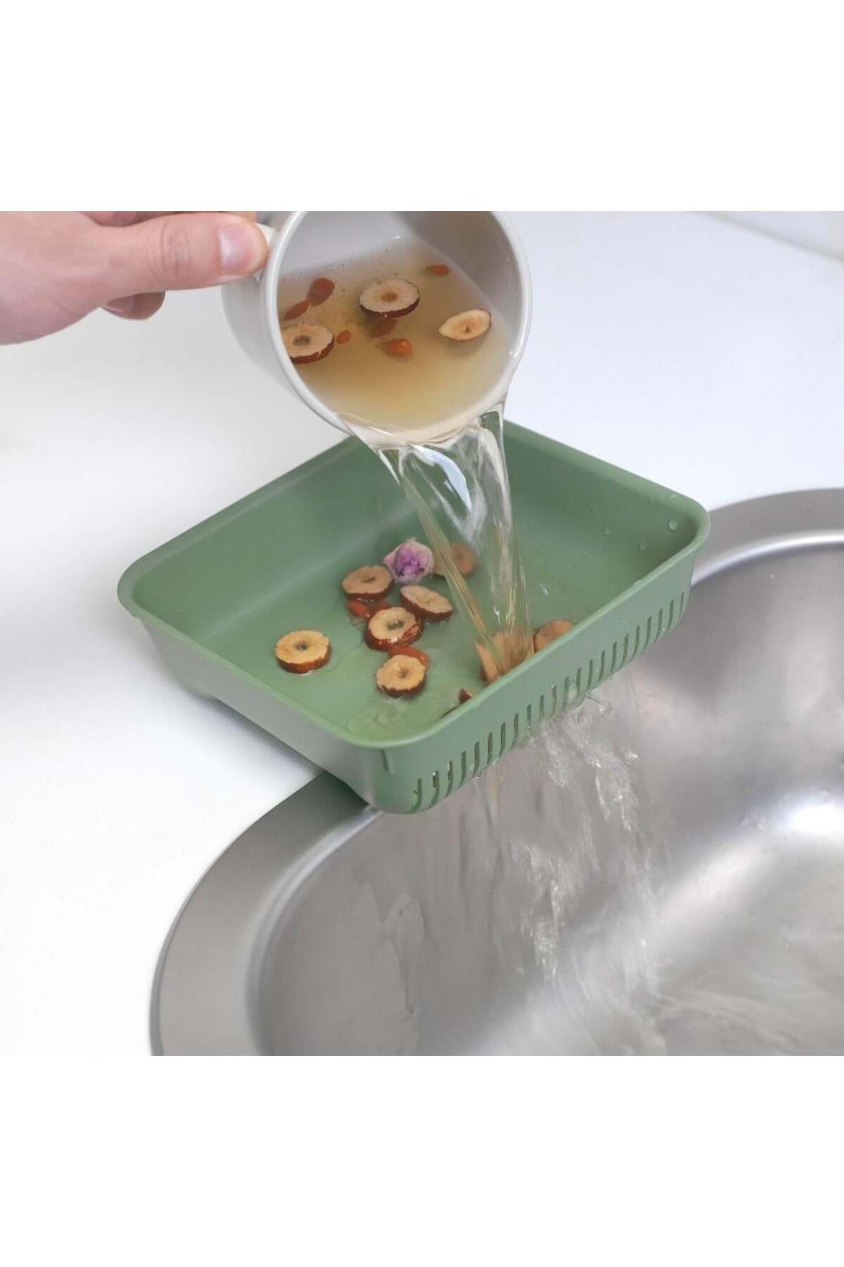 İkea Skolast Gıda Atık Süzgeci Yeşil 16X17x5 Cm 90556684