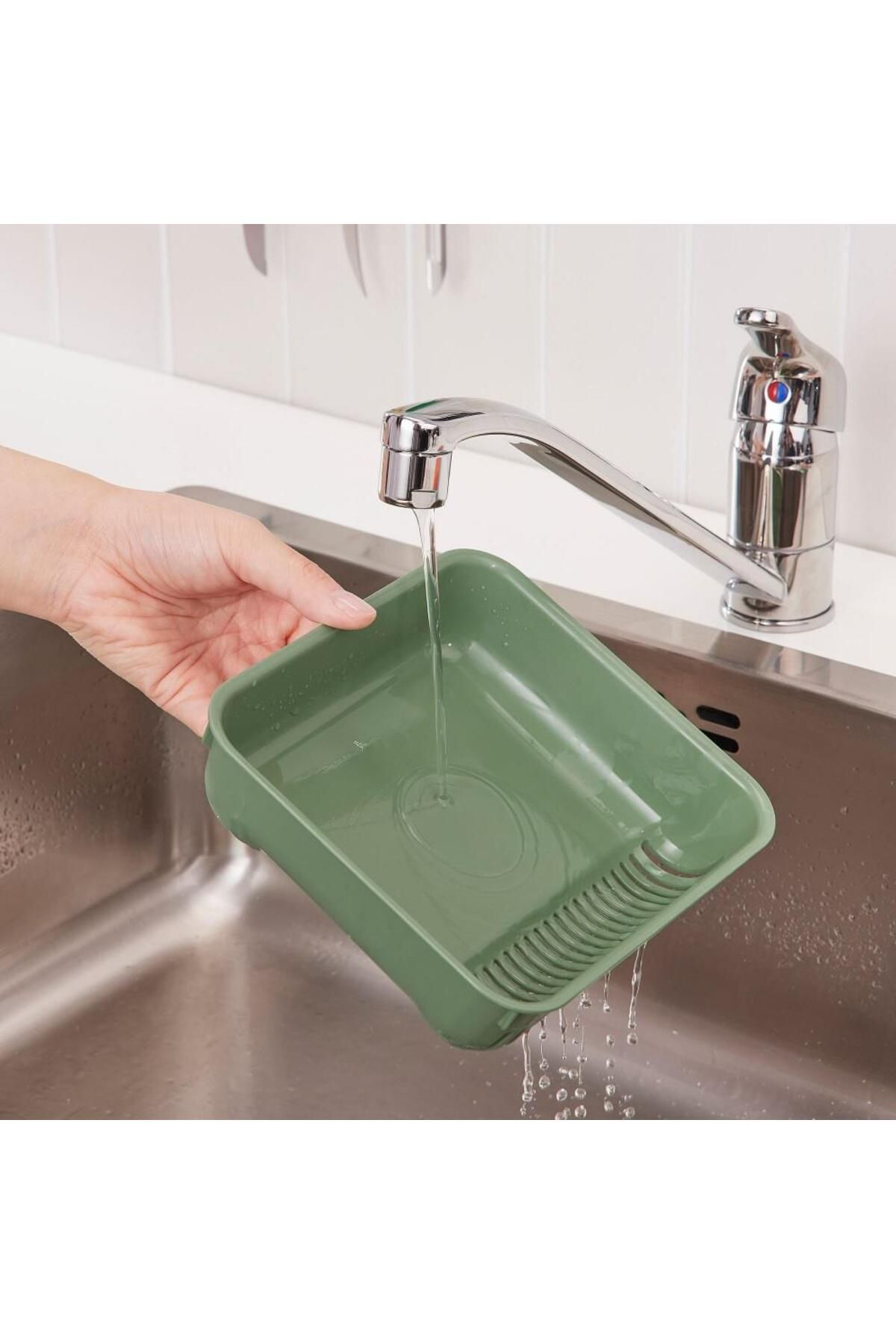 İkea Skolast Gıda Atık Süzgeci Yeşil 16X17x5 Cm 90556684