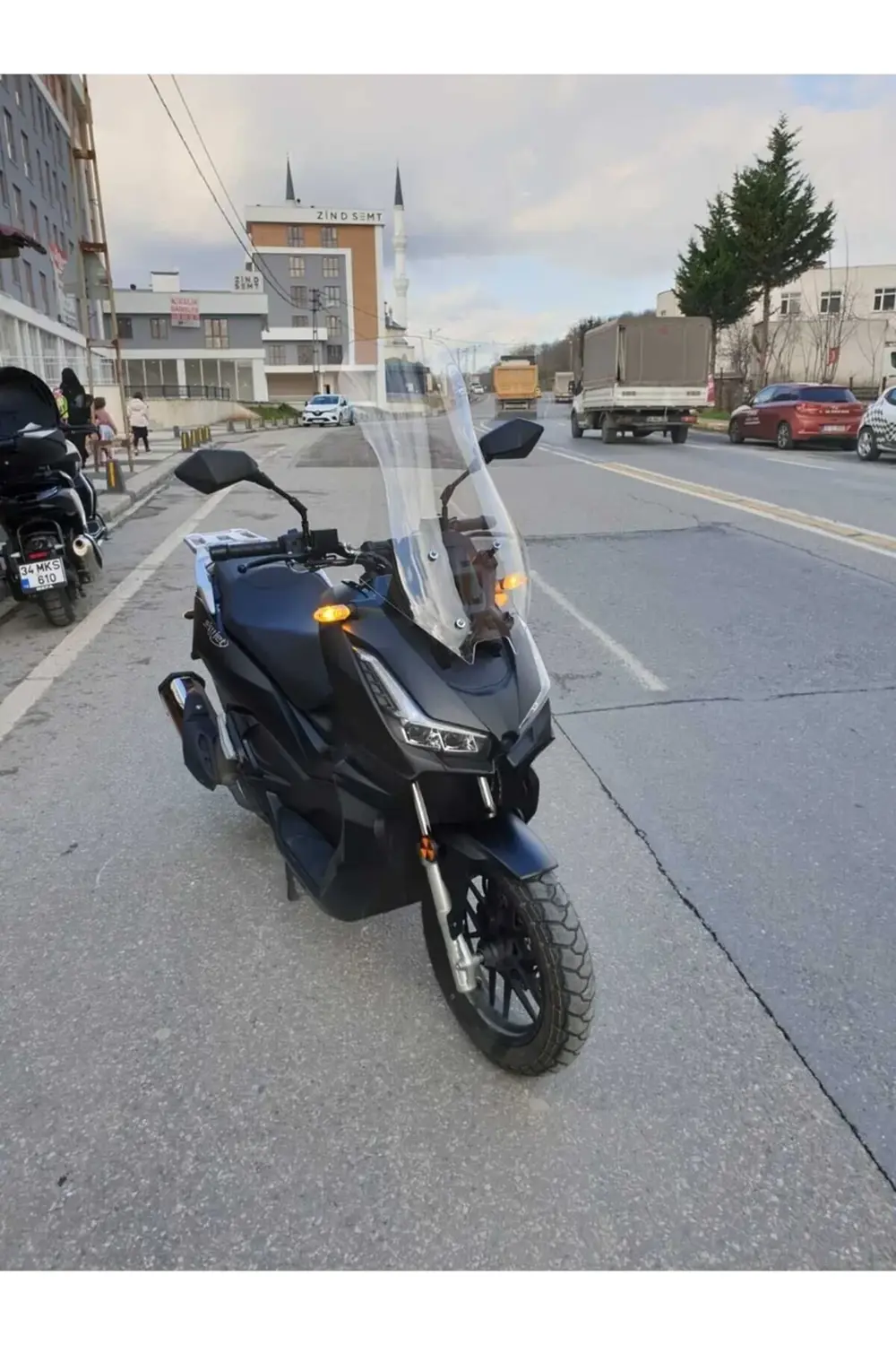 Skyjet Rivero 125 Ön Cam 2025 Model 57cm Şeffaf Renkli 4mm SPORTİ