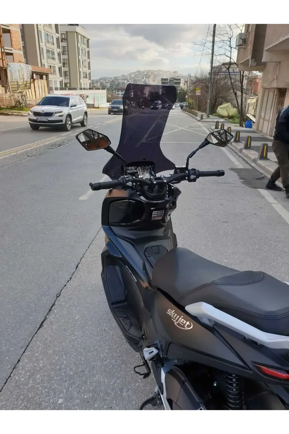 Skyjet Rivero 125 Ön Cam 2025 Model 78cm Siyah Renkli 4mm UZUN