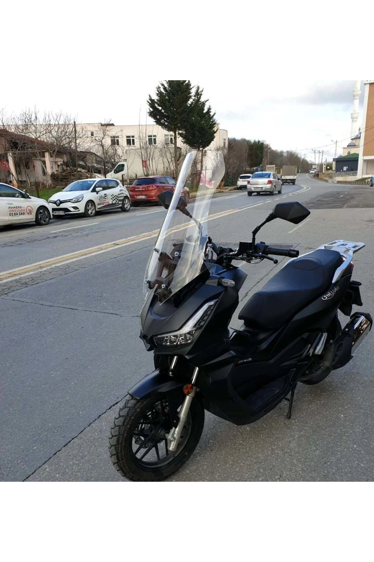 Skyjet Rivero 125 Ön Cam 2024-2026 Model 75cm Şeffaf Renkli 4mm U