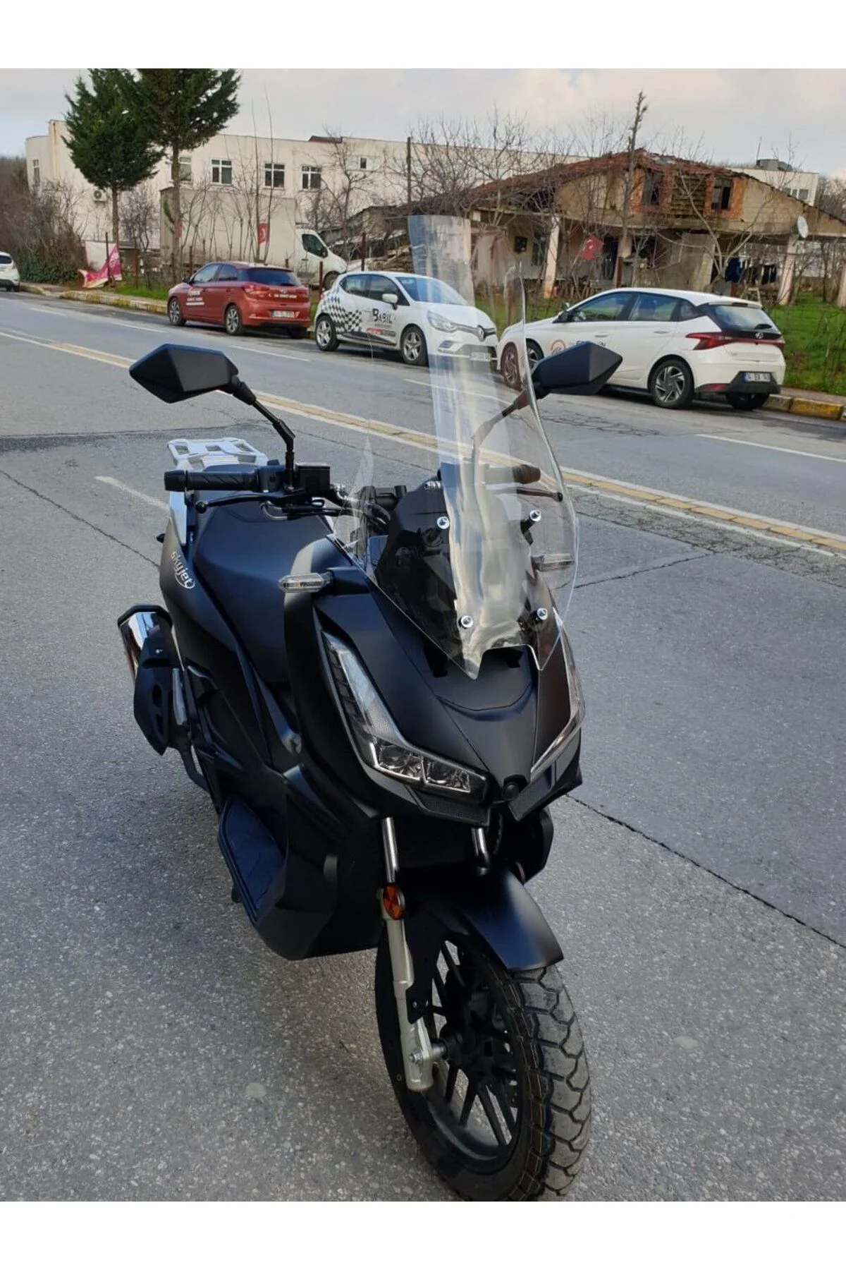 Skyjet Rivero 125 Ön Cam 2024-2026 Model 68cm Şeffaf Renkli 4mm O