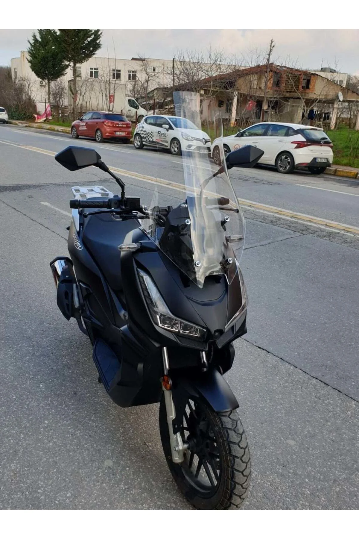 Skyjet Rivero 125 Ön Cam 2024-2026 Model 75cm Şeffaf Renkli 4mm U