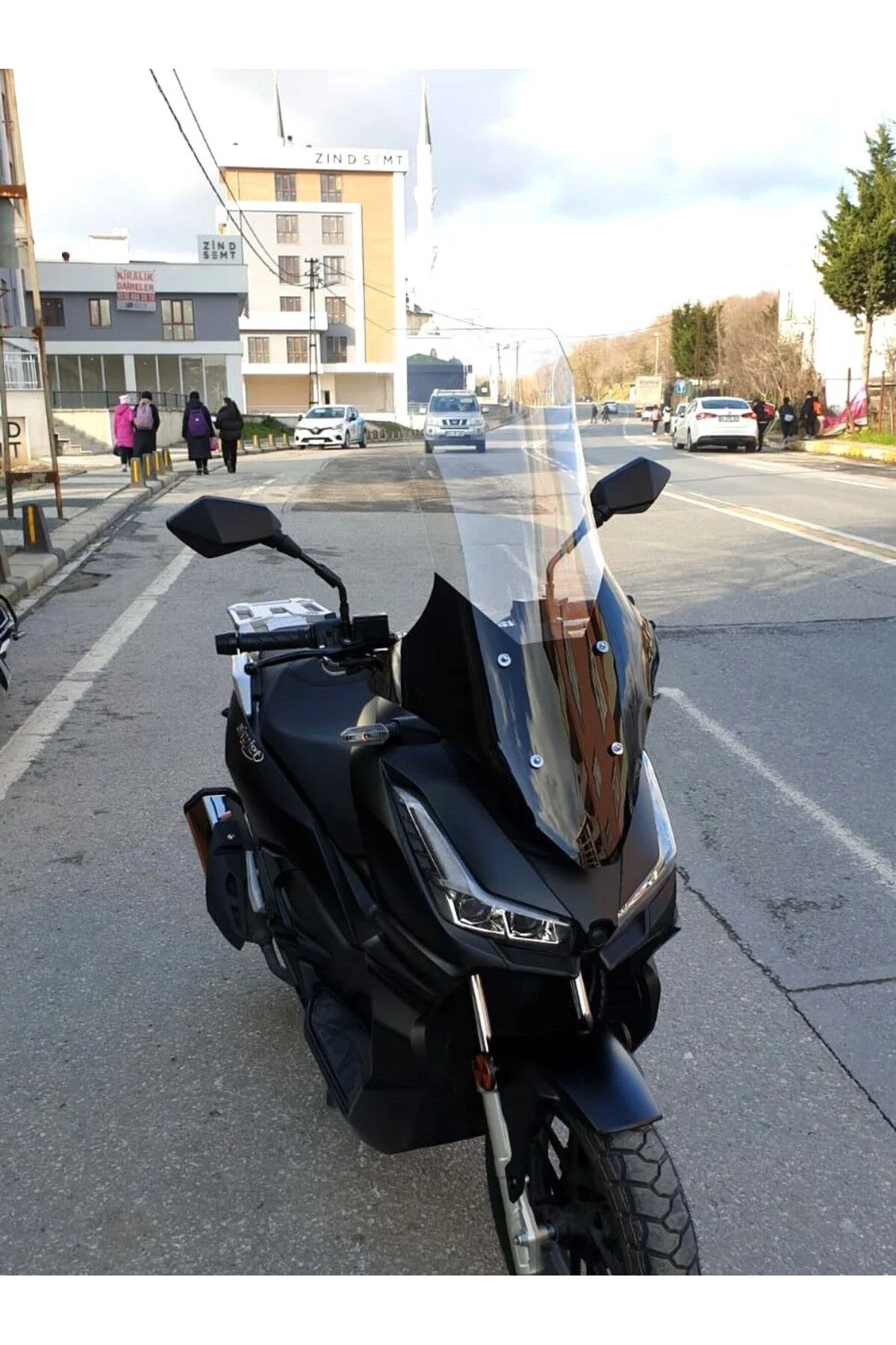 Skyjet Rivero 125 Ön Cam 2024-2026 Model 78cm Şeffaf Renkli 4mm UZUN