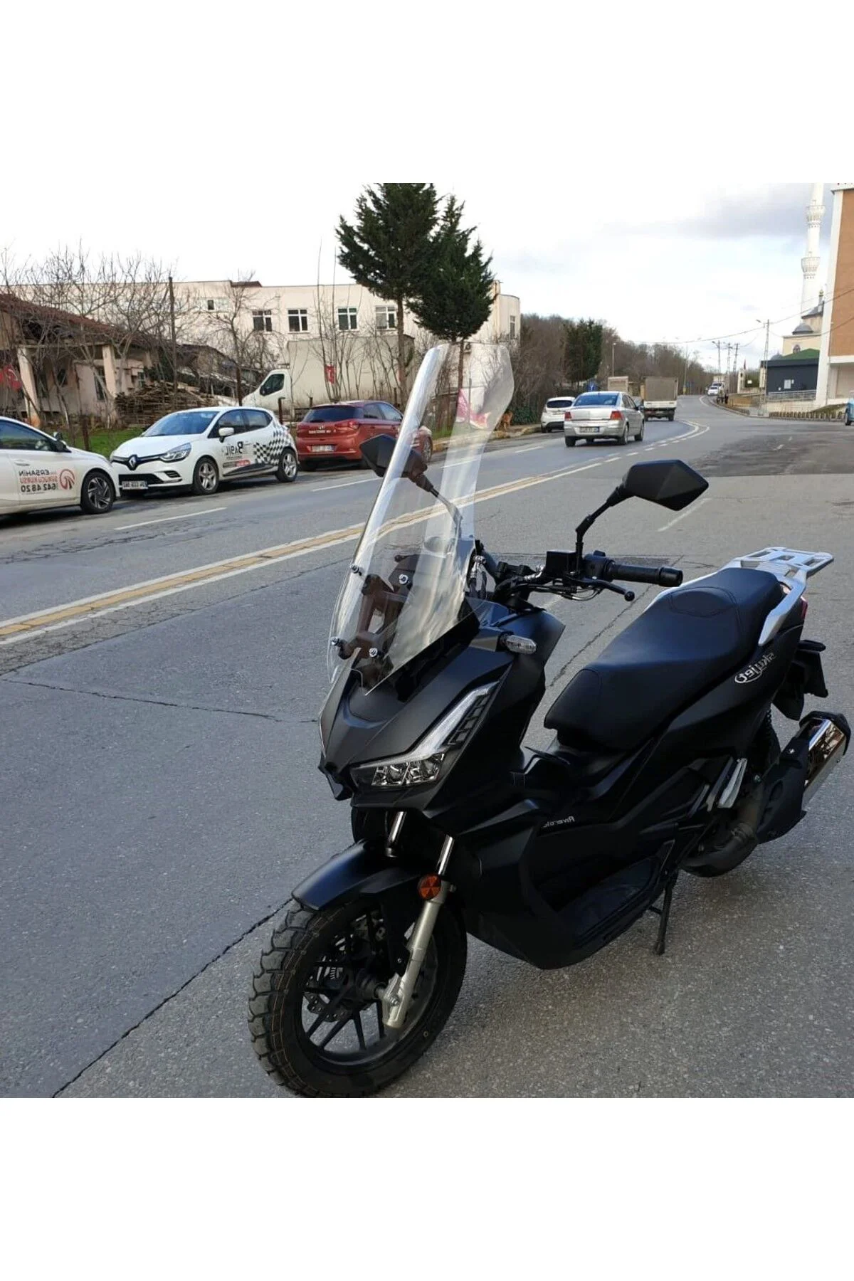 Skyjet Rivero 125 Ön Cam 2024-2026 Model 68cm Şeffaf Renkli 4mm O