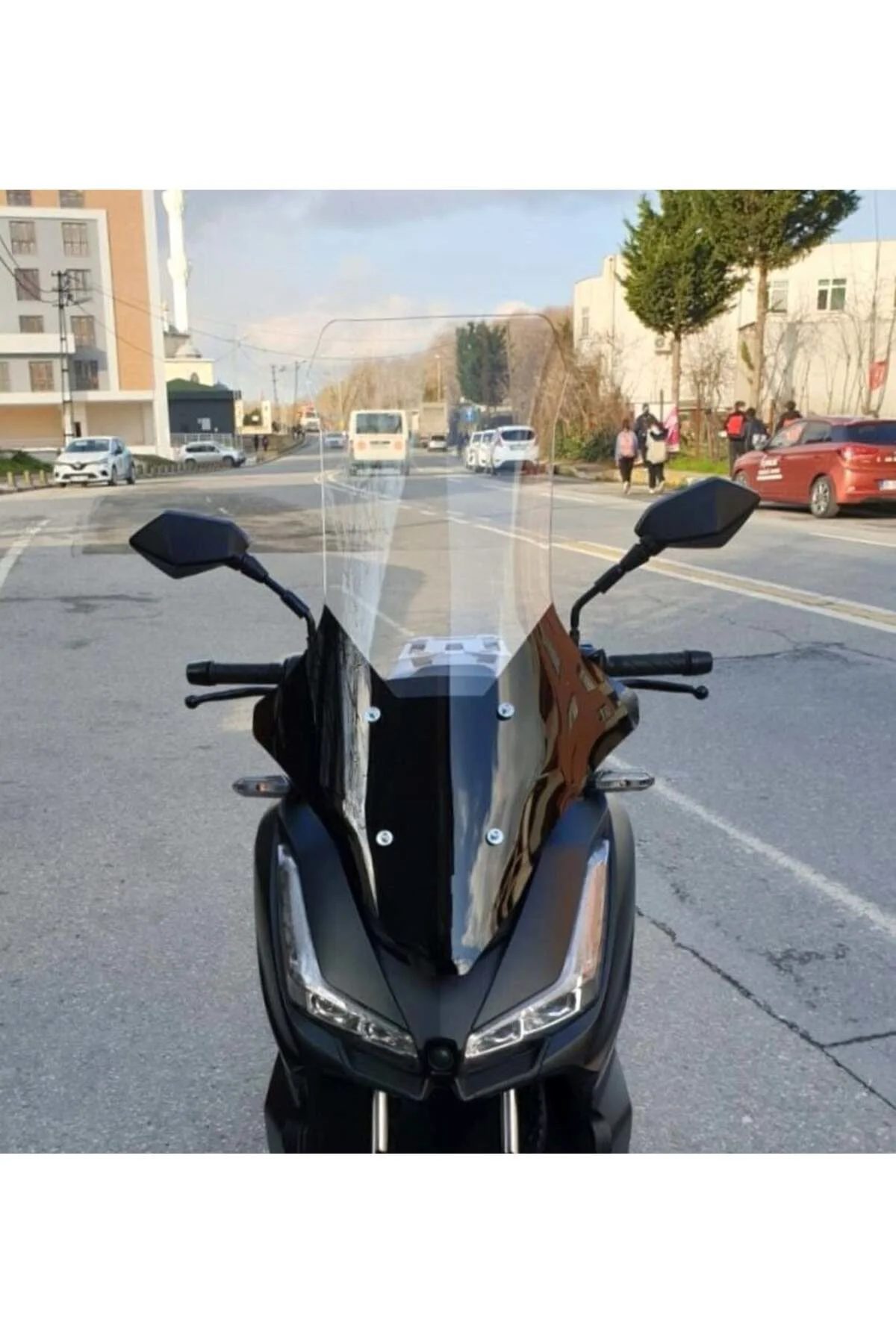 Skyjet Rivero 125 Ön Cam 2024-2026 Model 78cm Şeffaf Renkli 4mm UZUN