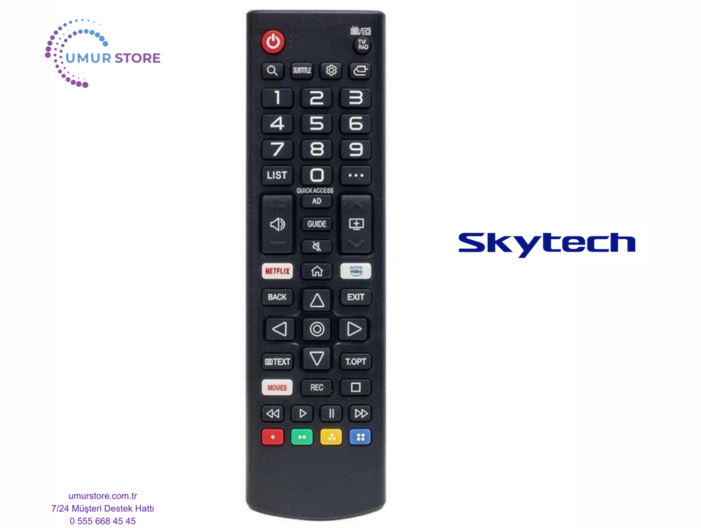 Skytech ST6590 Webos Smart Televizyon Kumandası-Mikrofonsuz Skytech ST6590 Webos Smart Televizyon Kumandası-Mikrofonsuz