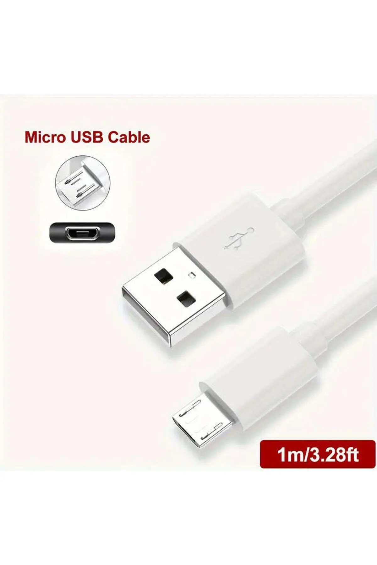 SL-227/V8 USB Data Kablosu, Şarj Kablosu - Tip A'dan Micro USB 1mt Siyah SL-227/V8 USB Data Kablosu, Şarj Kablosu - Tip A'dan Micro USB 1mt Siyah
