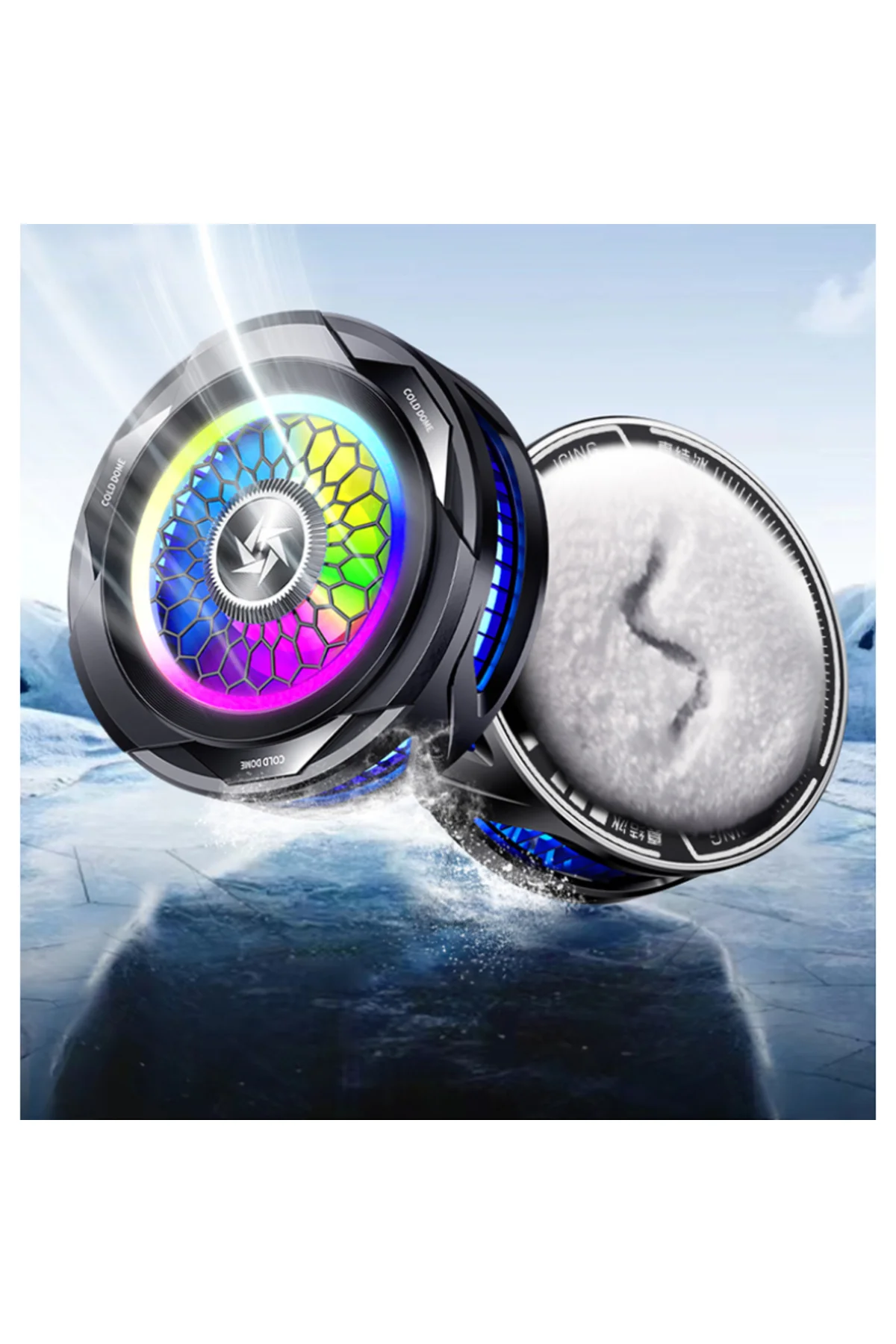 SL-25 Cep Telefonu Soğutucu | RGB Işıklı, Kıskaçlı & Manyetik, Se