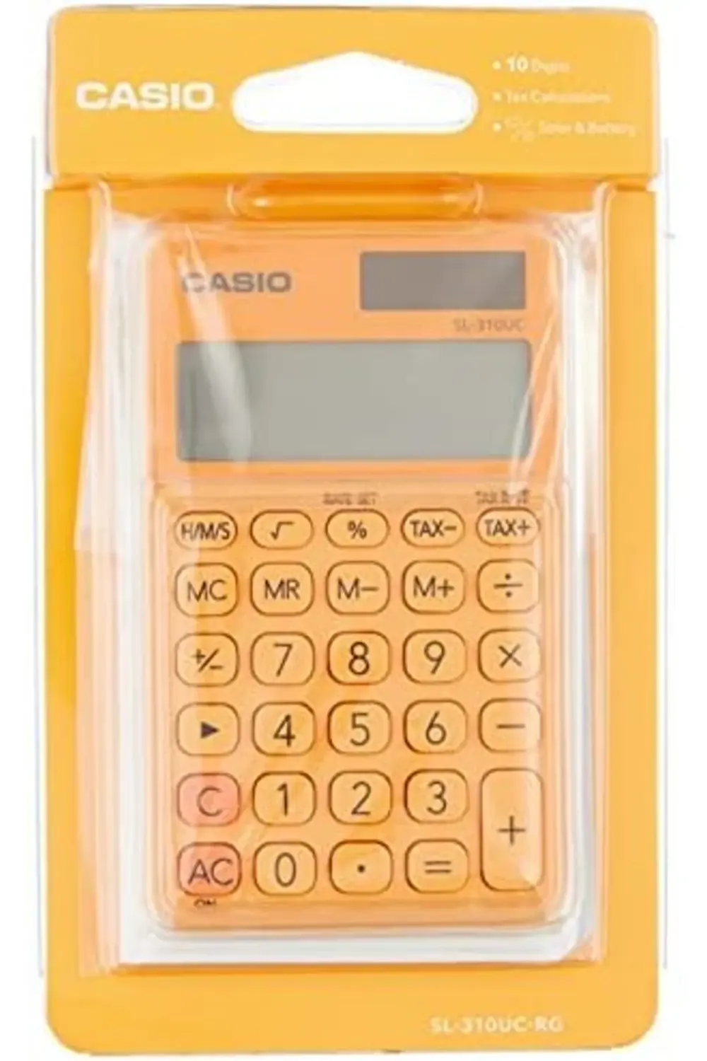 SL-310UC-RG Cep Tipi 10 Hane Turuncu Hesap Makinesi 1178227