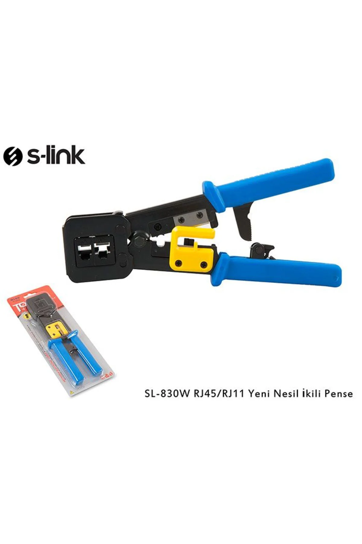 SL-830W RJ45/RJ11 ikili Pense Yeni Nesil Kablo Ucu Konnektör Sıkm