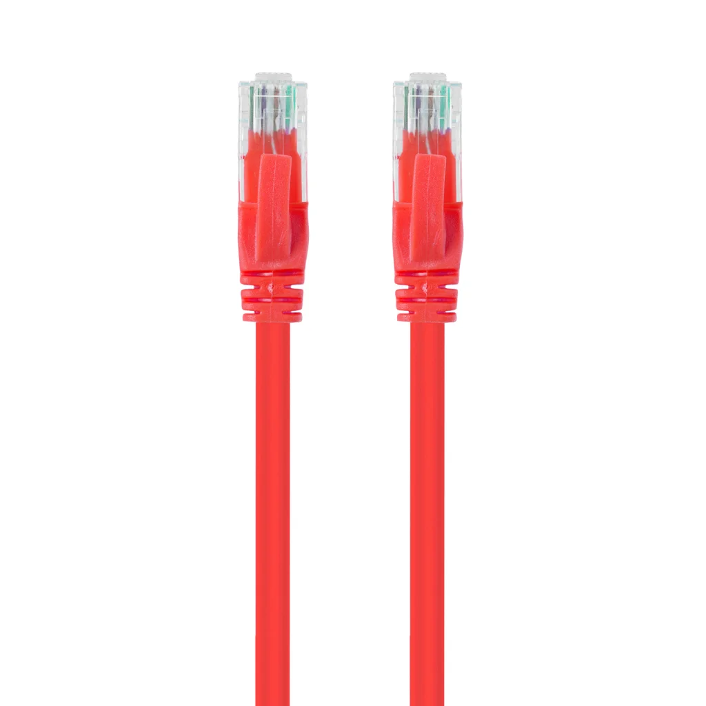 SL-CAT606RE CAT6 Patch Kablo 60cm Kırmızı RJ45 Erkek/Erkek - Yüksek Performanslı Ethernet Bağlantısı