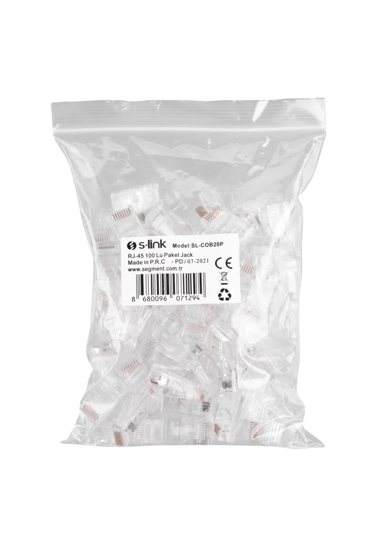 Sl-cob20p, Rj45, Yeni Nesil Jac, Utp (100lü Paket)