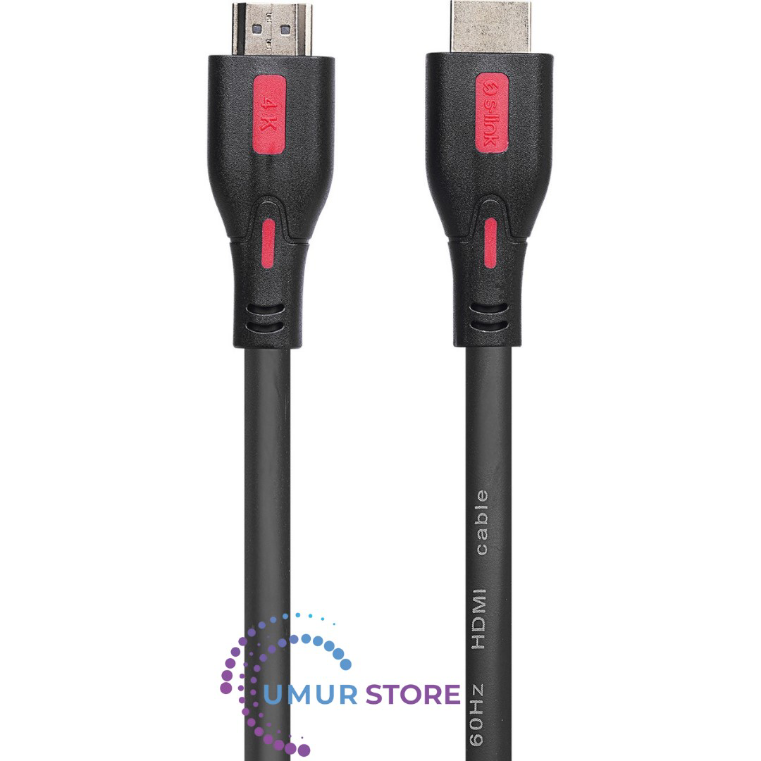 SL-HDM4K105 19+1 HDMI To HDMI 5mt V2.0 4K (3840-2160) 60Hz Kablo SL-HDM4K105 19+1 HDMI To HDMI 5mt V2.0 4K (3840-2160) 60Hz Kablo