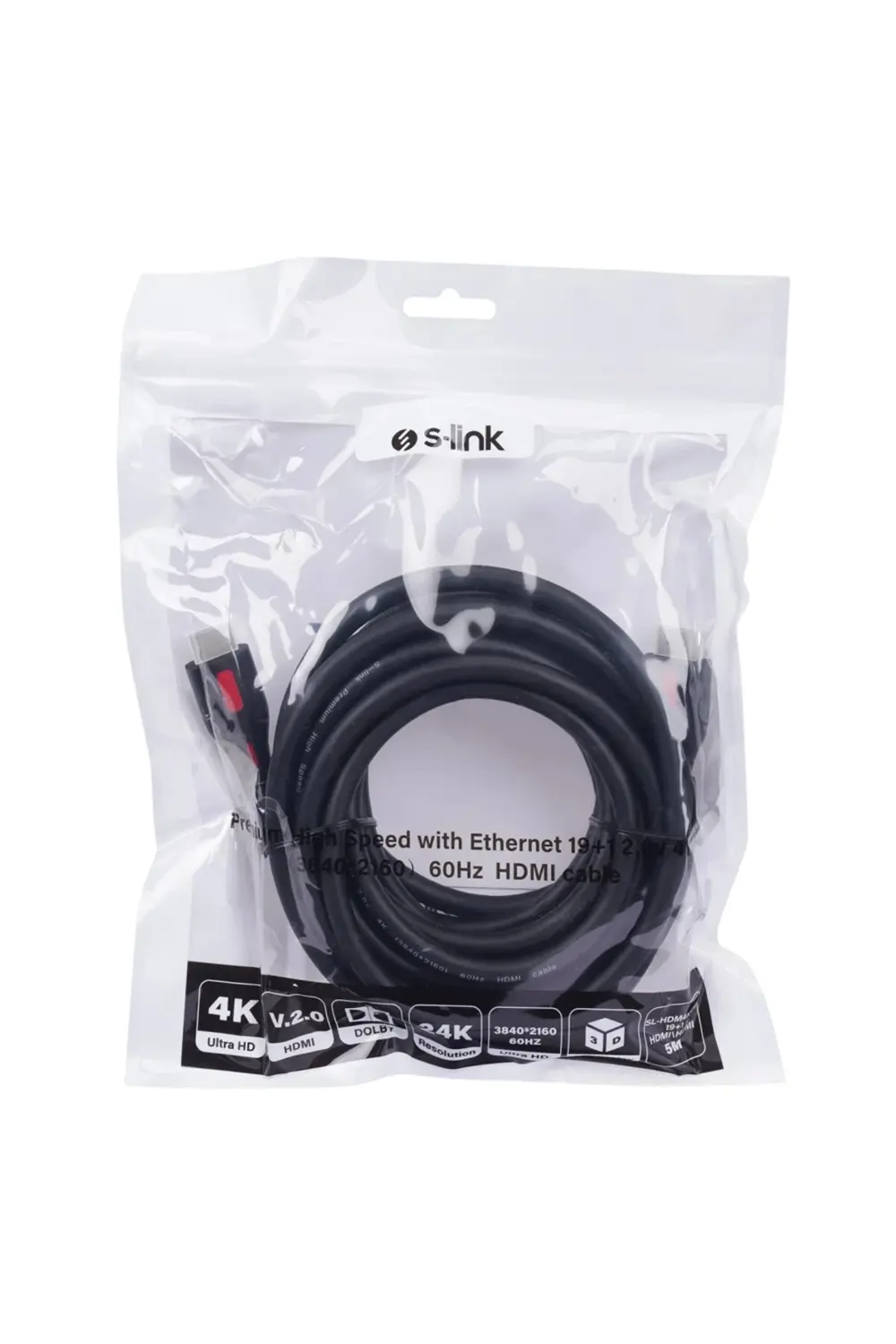 Sl-hdm4k105, 4k Uhd, Hdmı V2,0 Kablo. 5mt. 60hz.