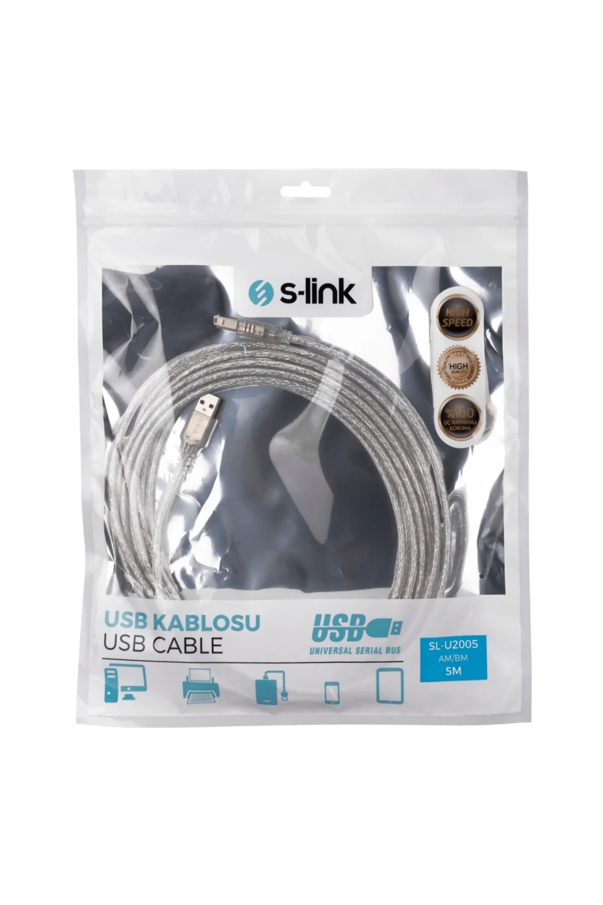 Sl-u2005 Usb Yazıcı Kablosu 5 Metre