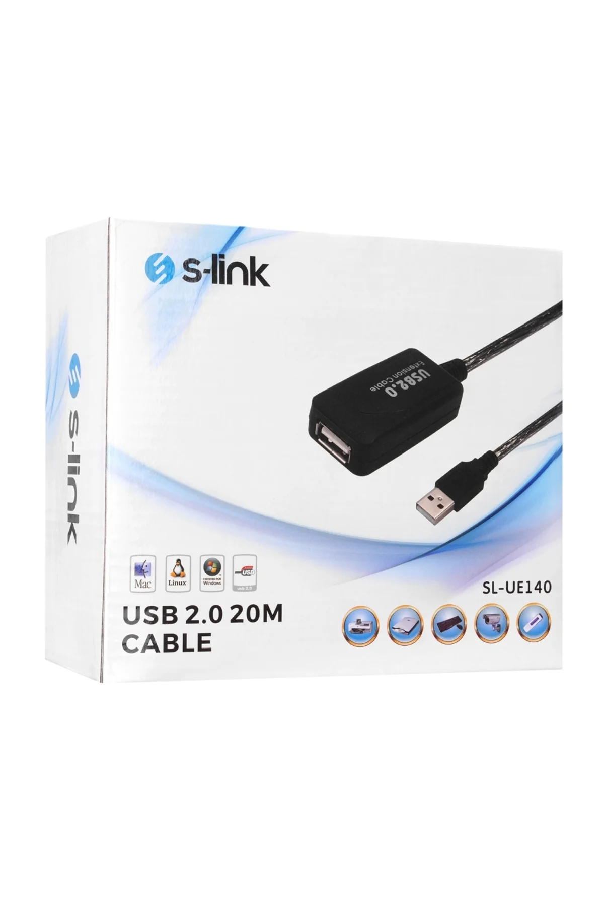 Sl-ue140, Güçlendirilmiş Usb Uzatma Kablosu 20 Metre